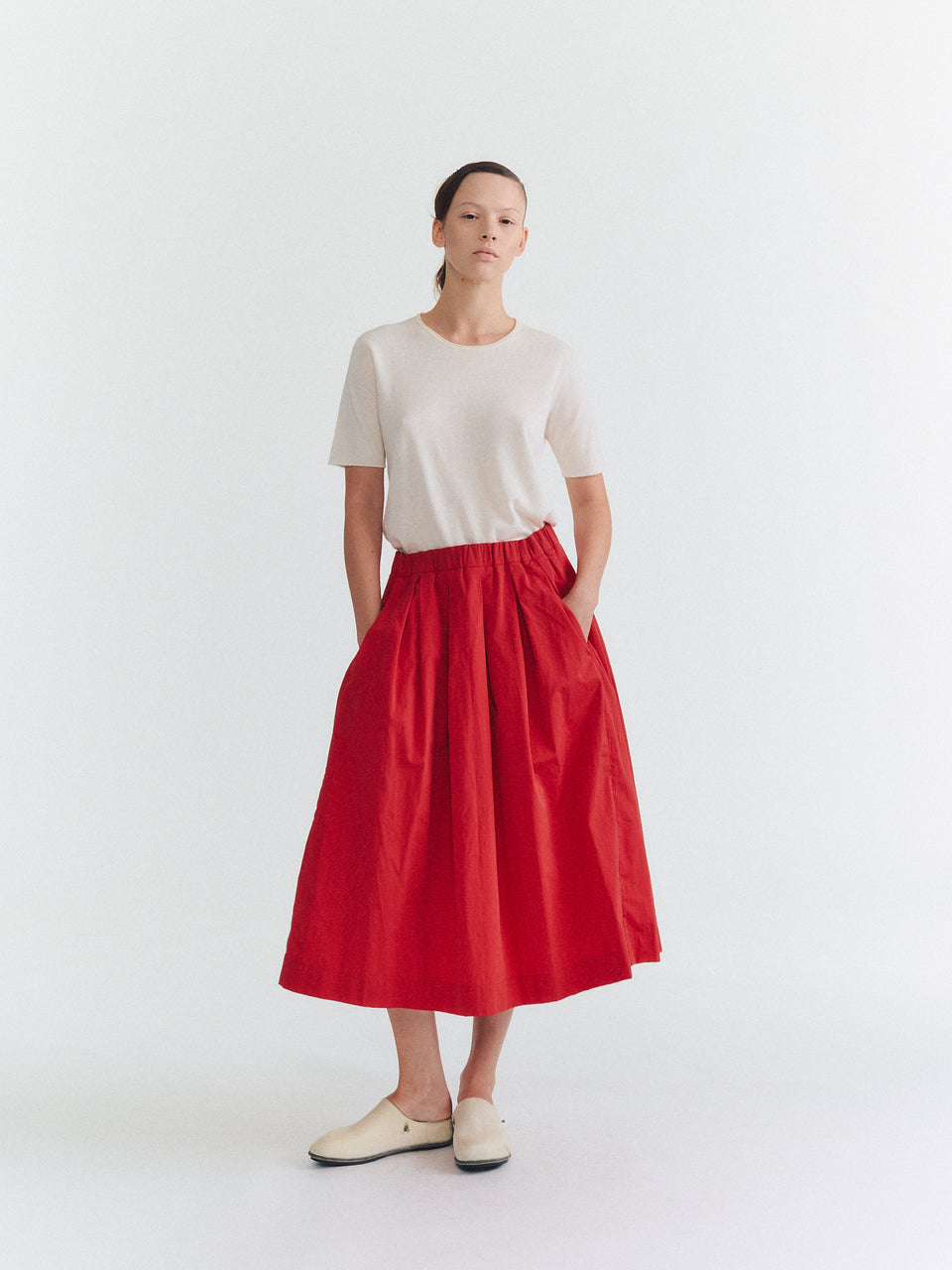 JUPE SIMPLE RIDEAUX - L COT - FURY