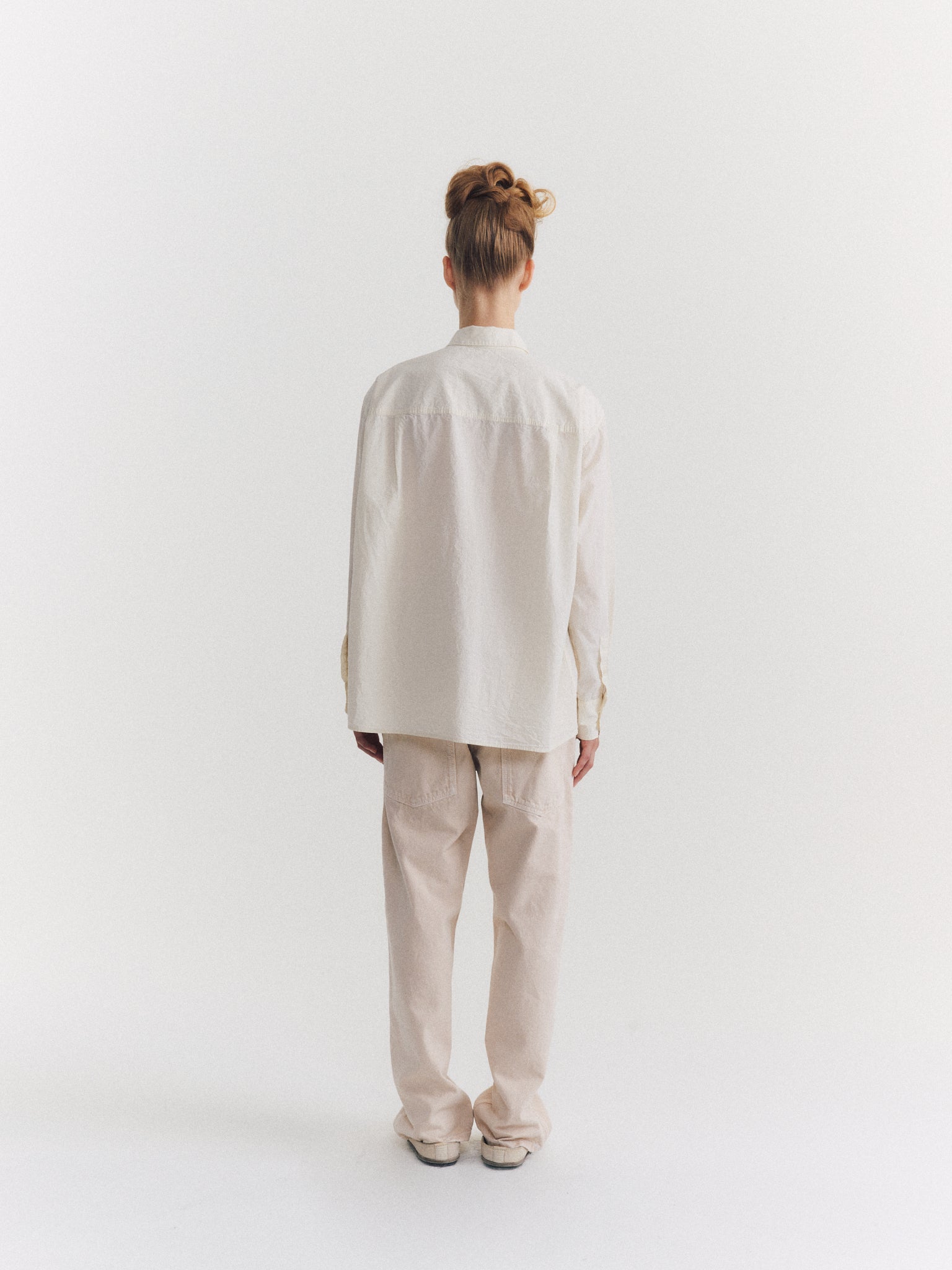 CHEMISE DRAYS TRAVAIL - POPELINE CHALK - BLANC CASSÉ