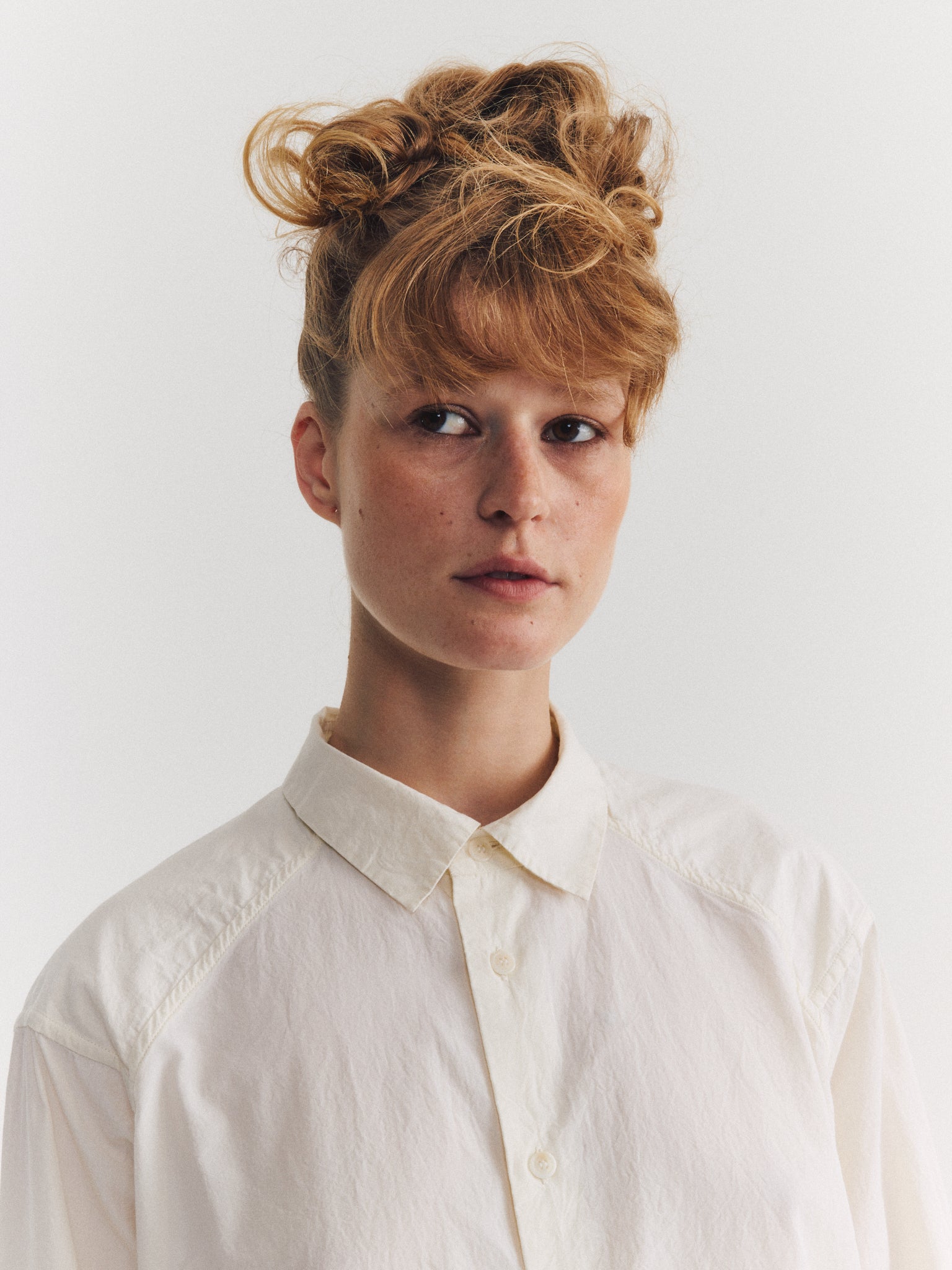 CHEMISE DRAYS TRAVAIL - POPELINE CHALK - BLANC CASSÉ