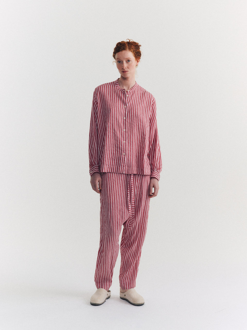 BIGGY GRANDAD SHIRT - LINEY - STRIPE 2