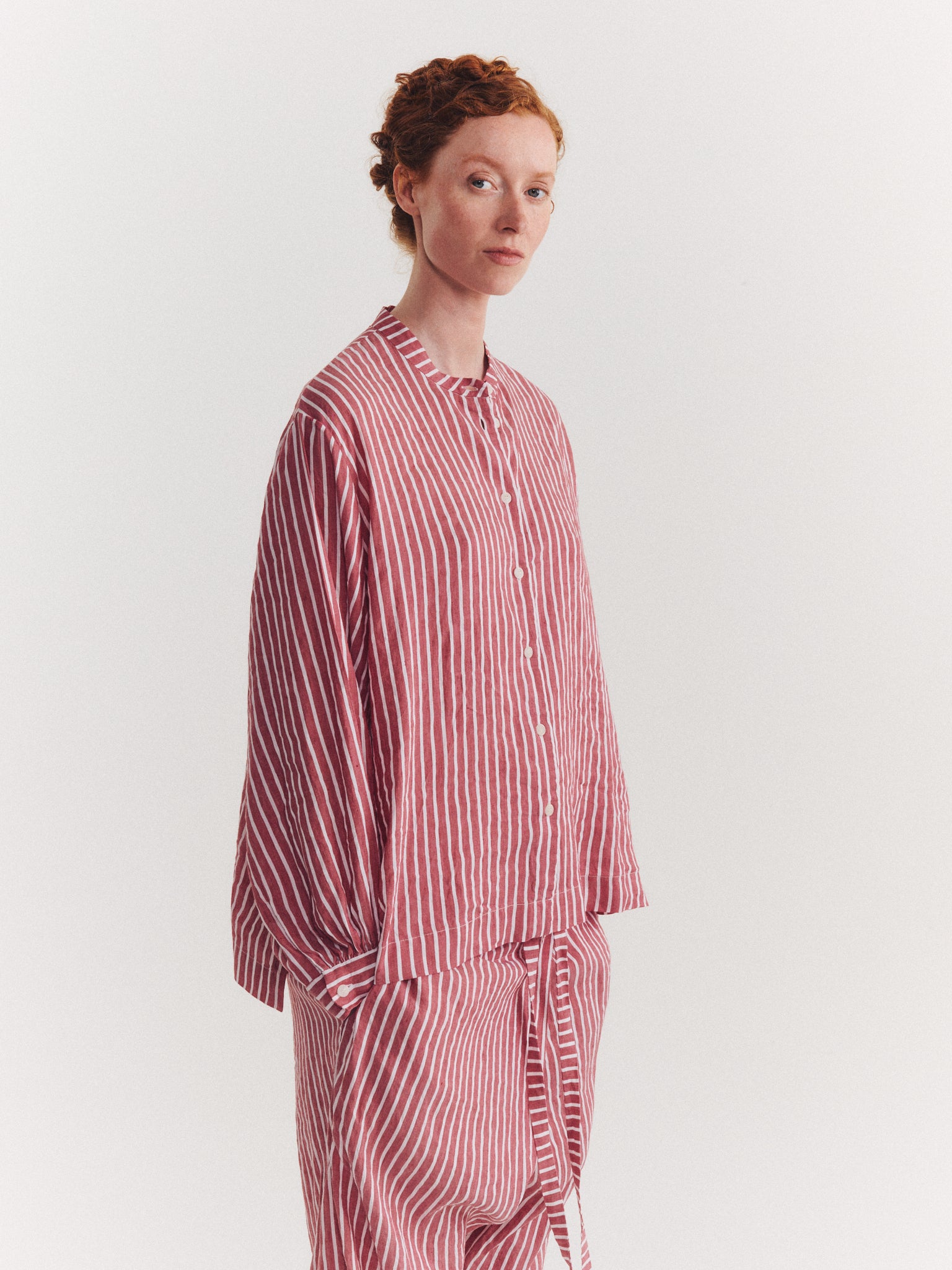 BIGGY GRANDAD SHIRT - LINEY - STRIPE 2