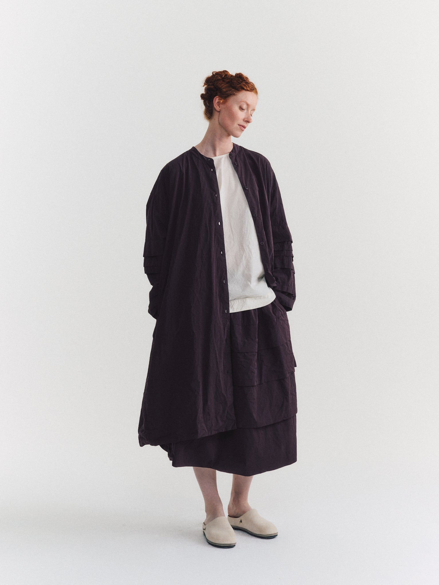 HORIZON SKIRT - TAFFCOT - WINE