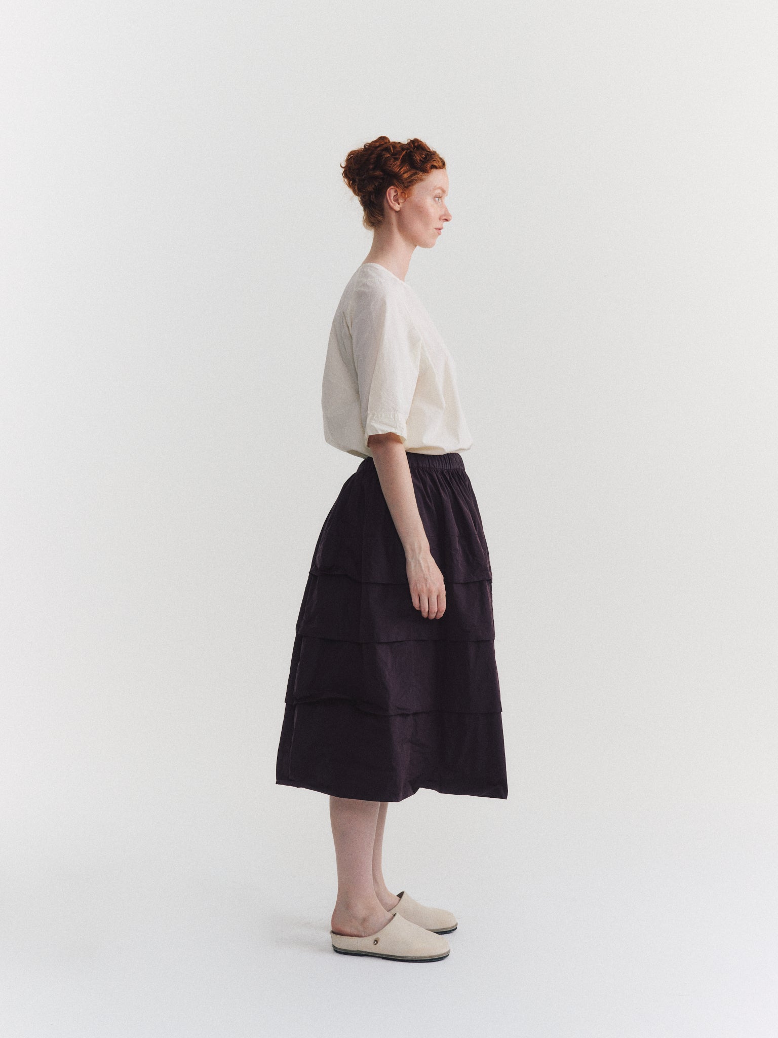 HORIZON SKIRT - TAFFCOT - WINE