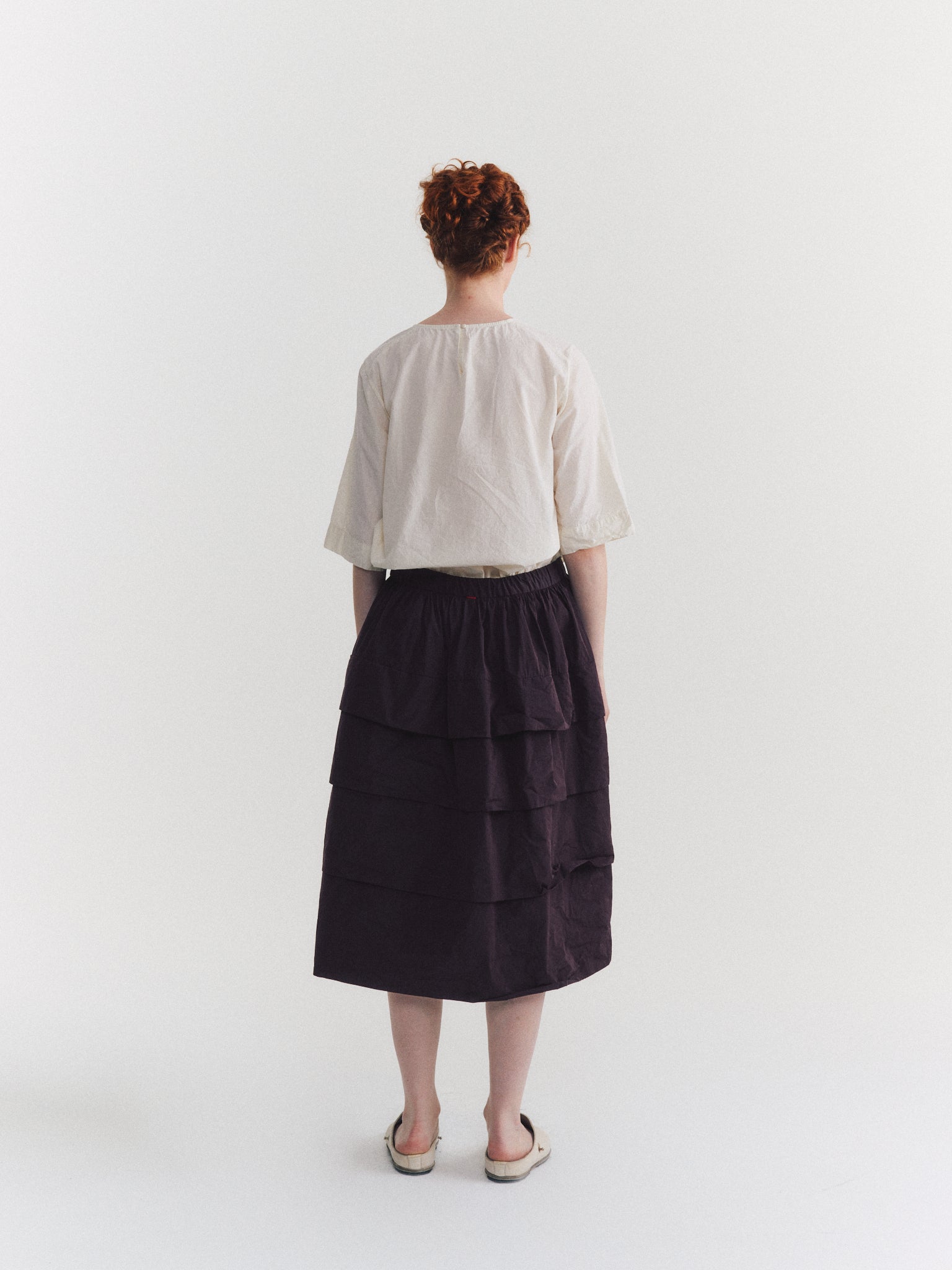 HORIZON SKIRT - TAFFCOT - WINE