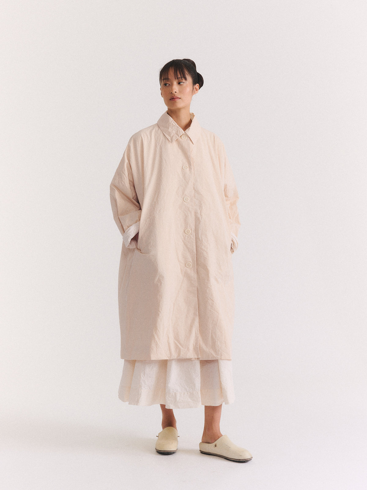 BIG BLOBBY COAT - TOUGH COT - NATURAL