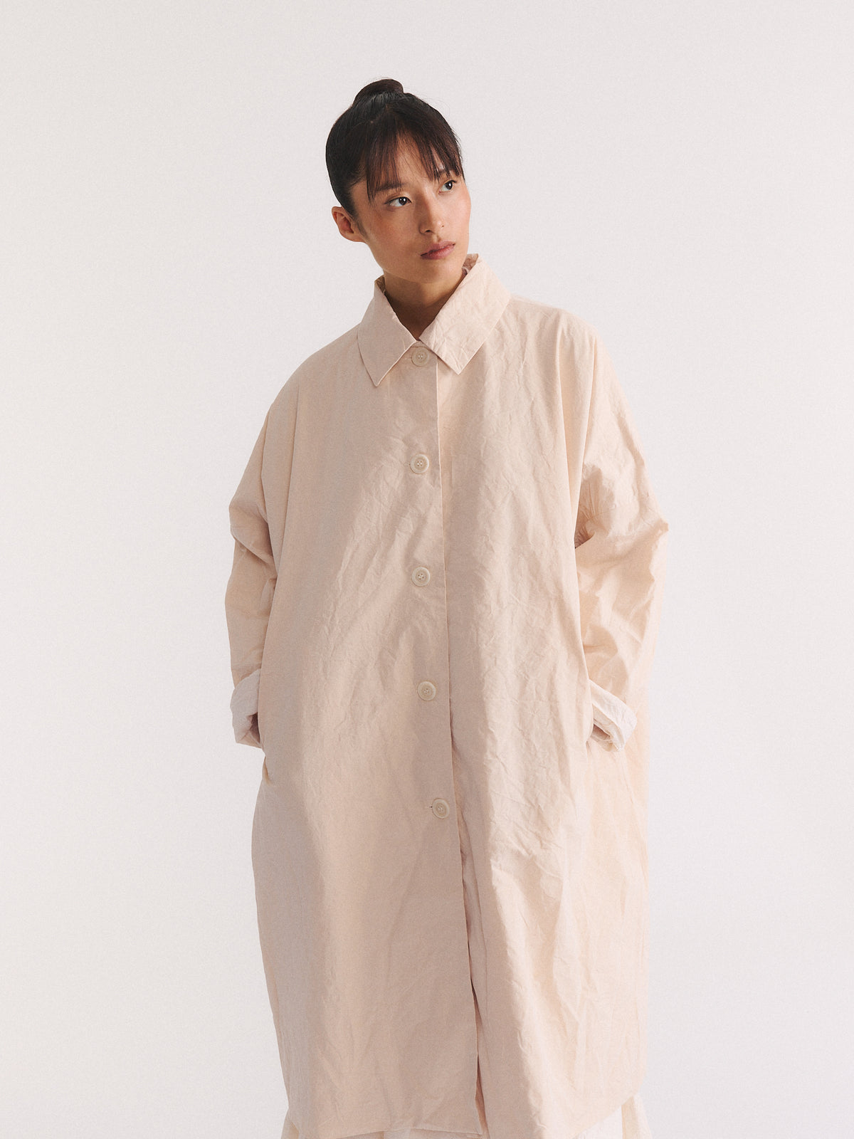 BIG BLOBBY COAT - TOUGH COT - NATURAL