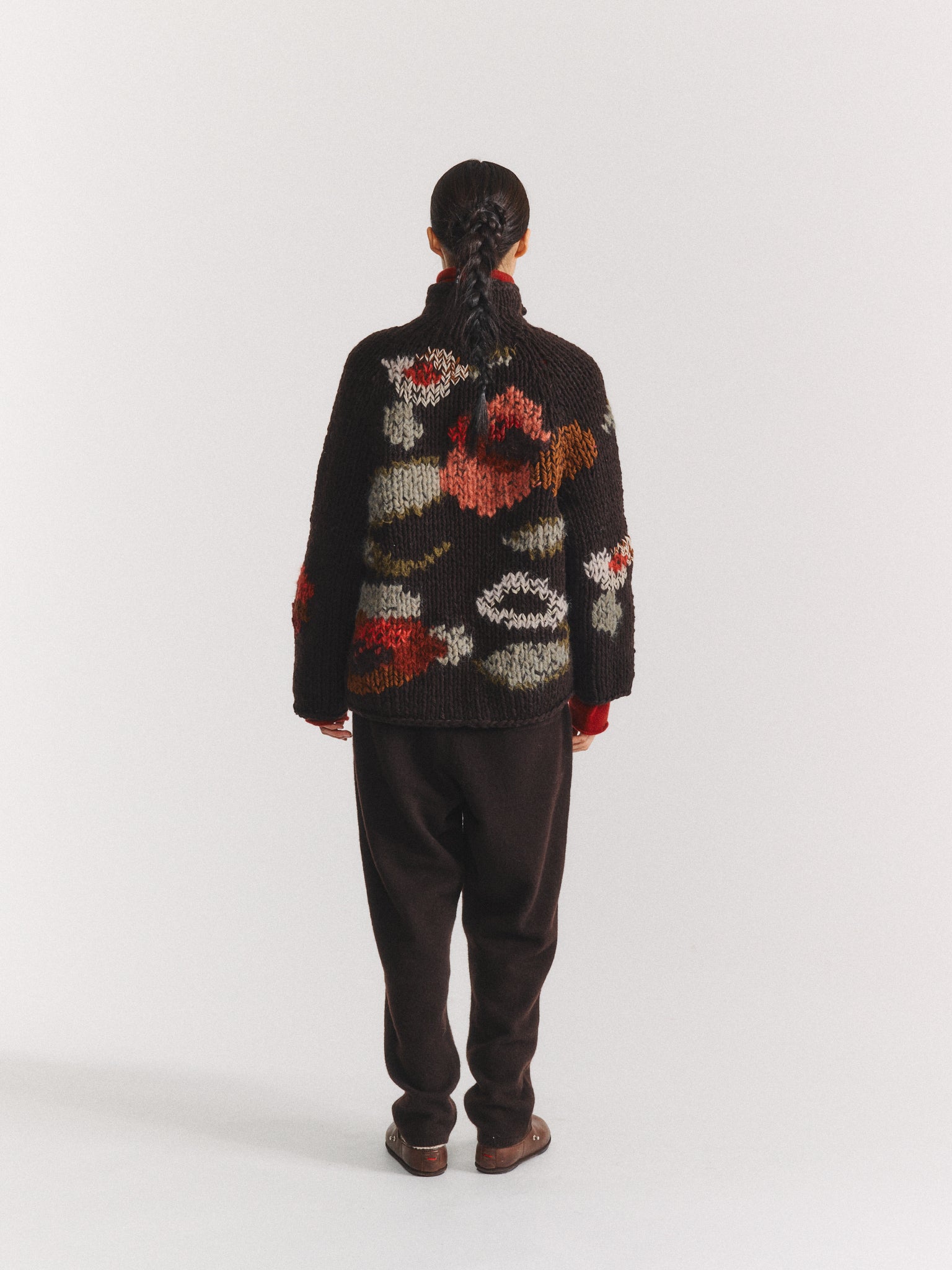 FLORA CARDIGAN - CHUNKY - EBONY