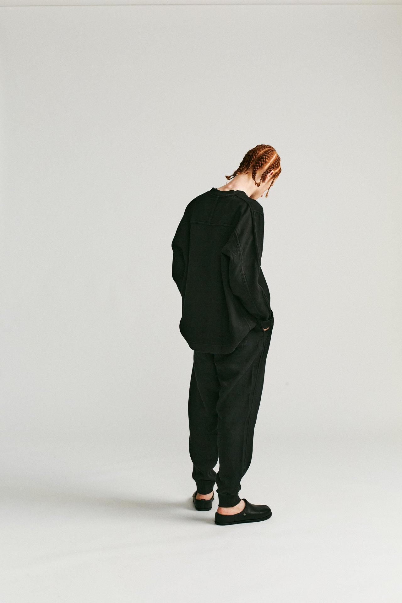 FELIX PANT - JERSEY WEAVE - ONYX