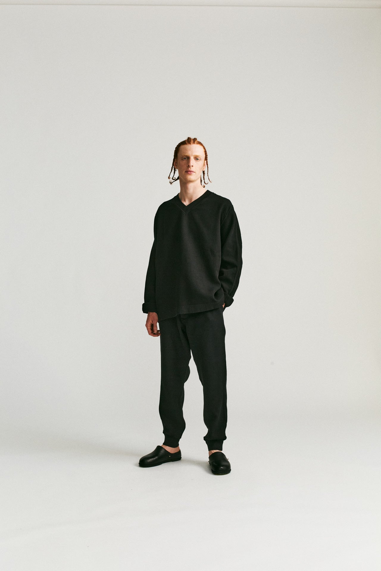 FELIX PANT - JERSEY WEAVE - ONYX