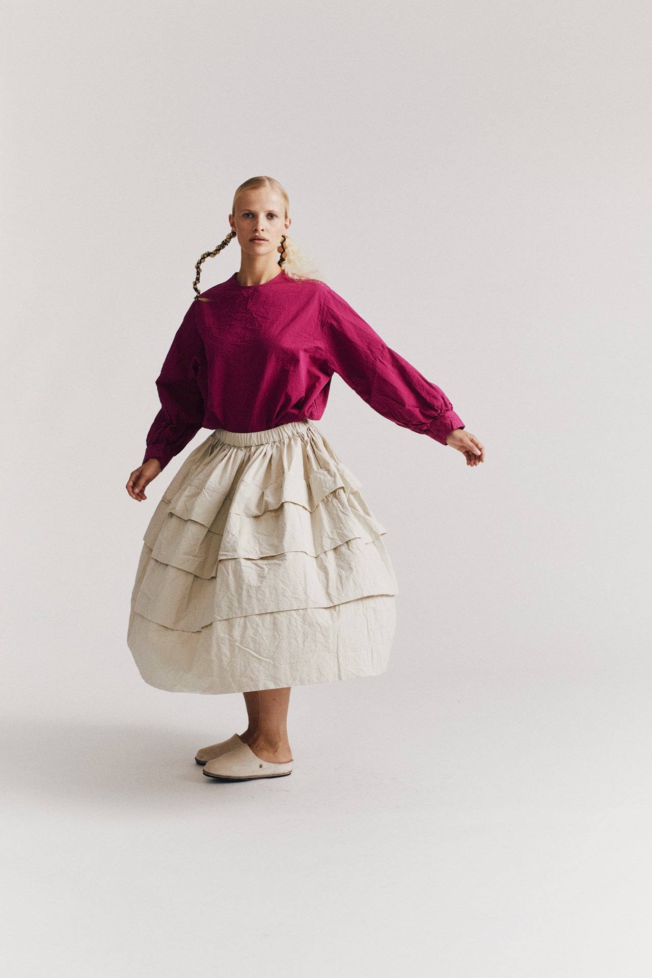 HORIZON SKIRT - TOUGH COT - CONRETE