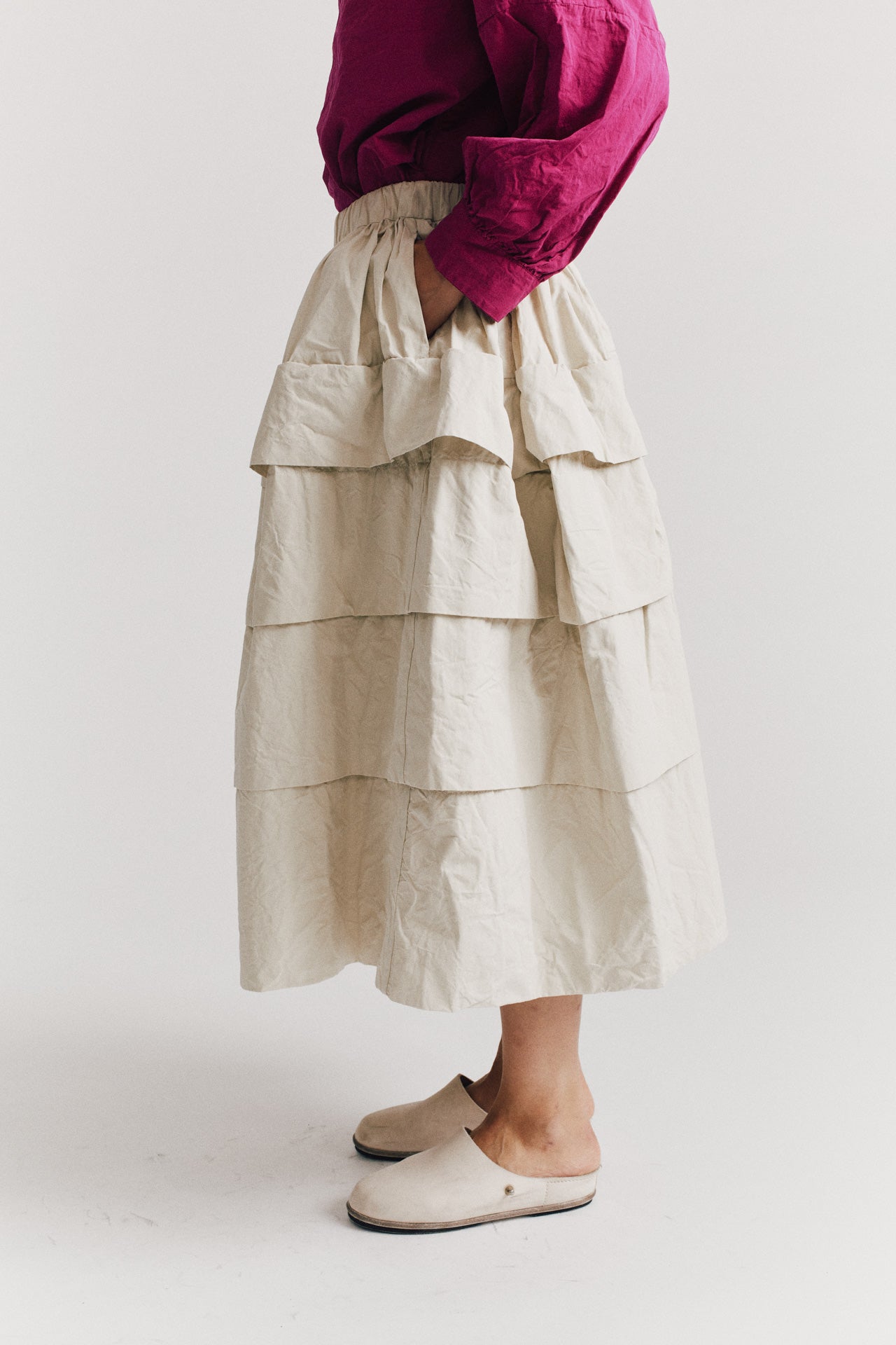 HORIZON SKIRT - TOUGH COT - CONRETE