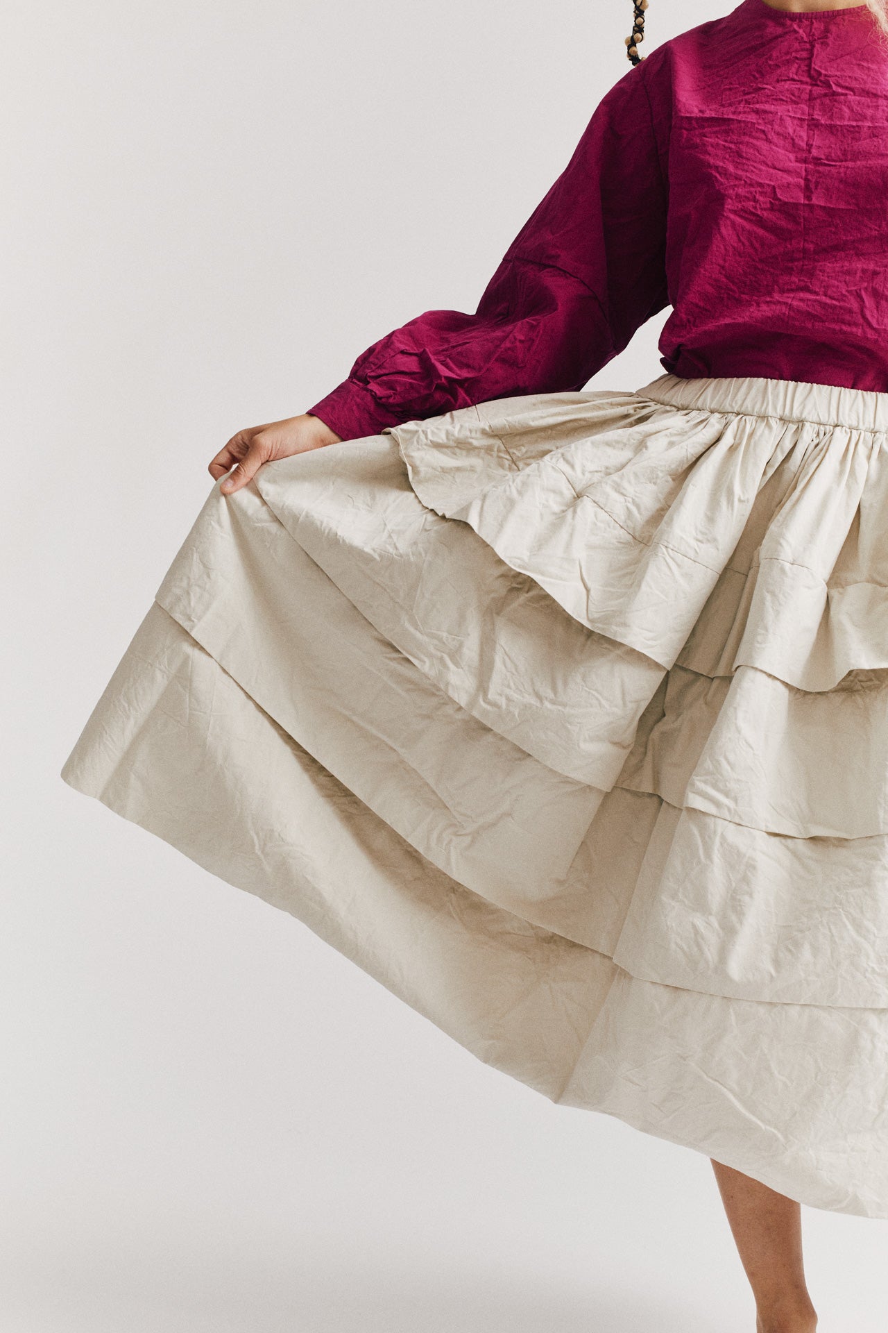 HORIZON SKIRT - TOUGH COT - CONRETE