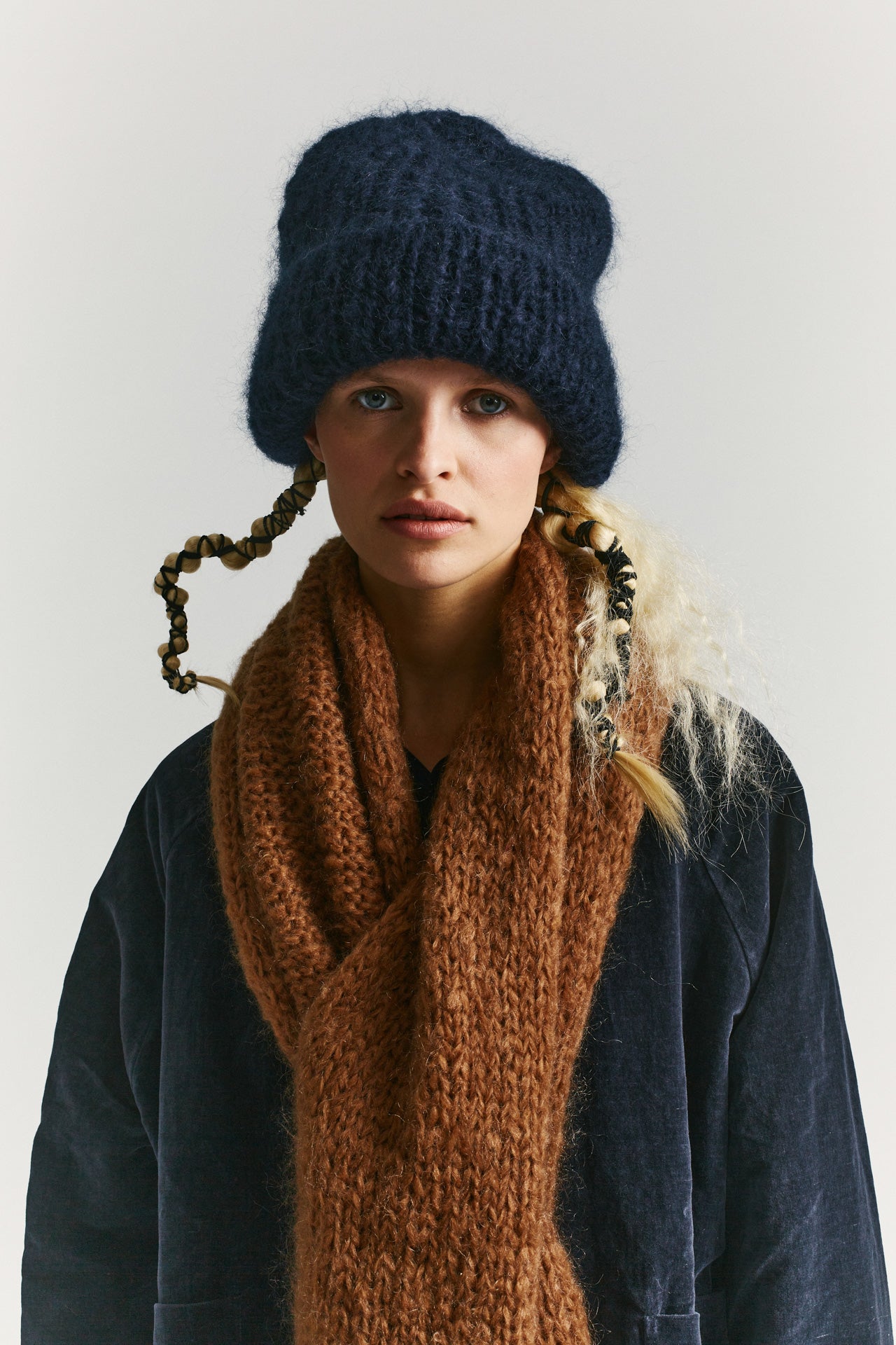 Bonnet Mohair - Marine