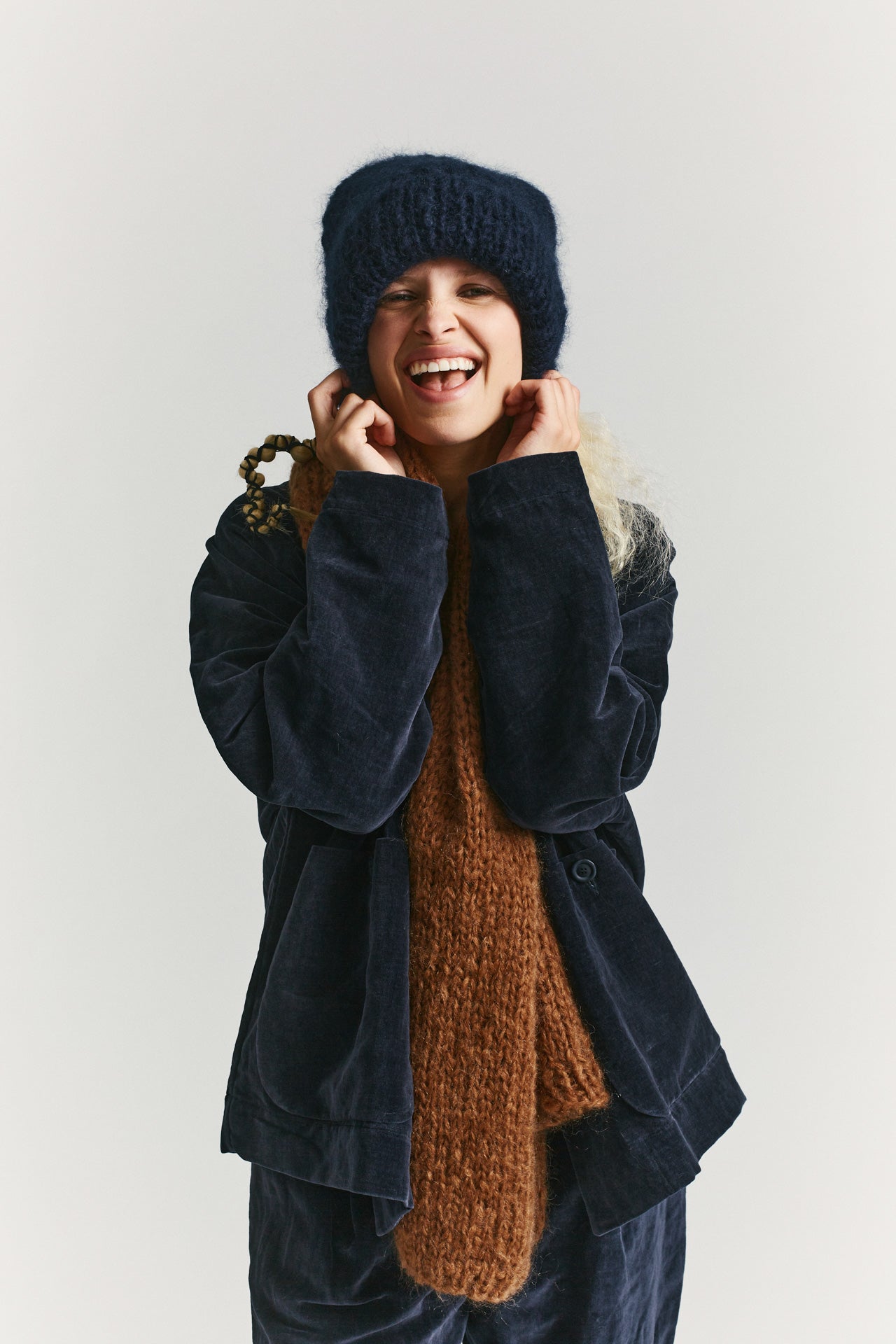 Bonnet Mohair - Marine