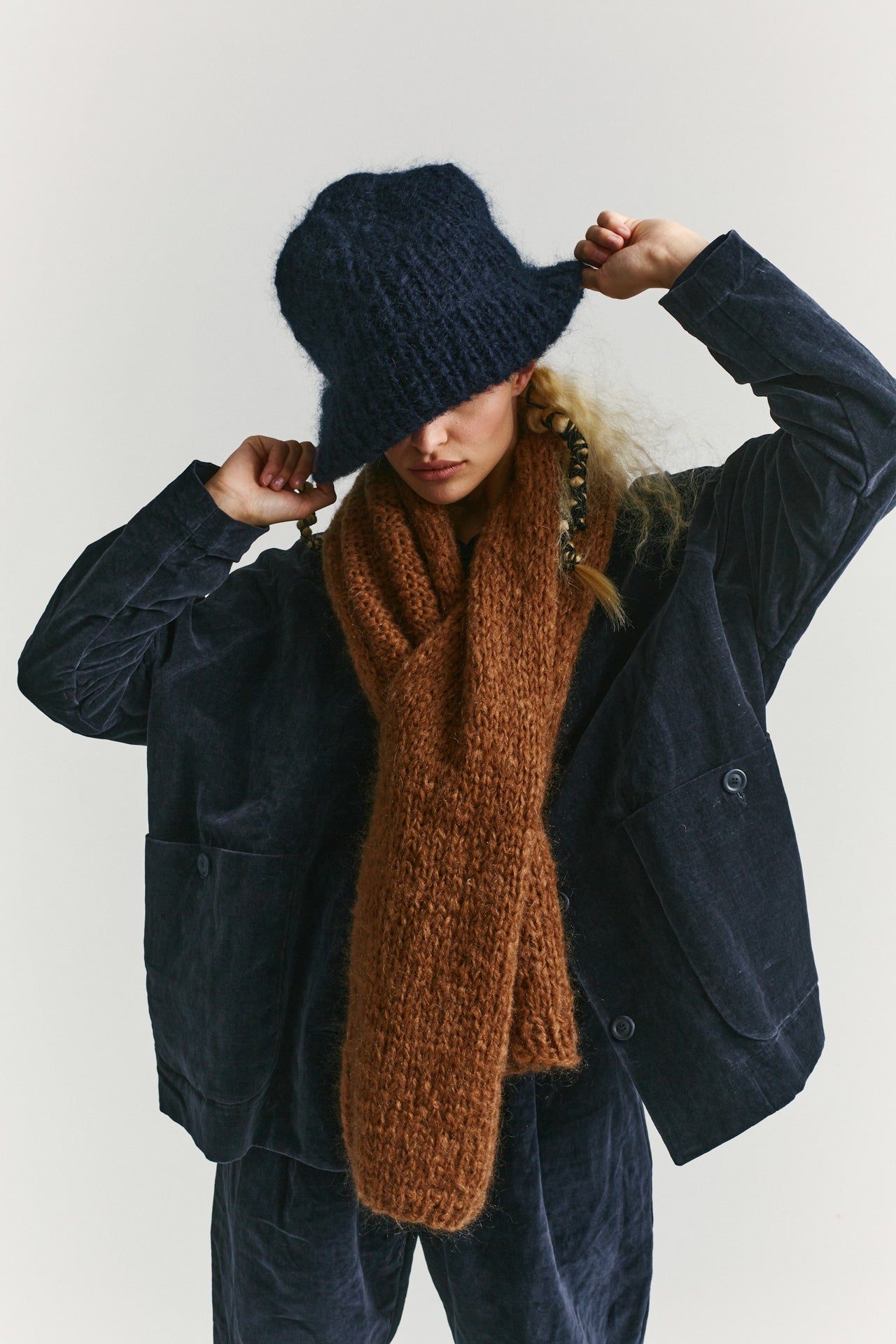Bonnet Mohair - Marine
