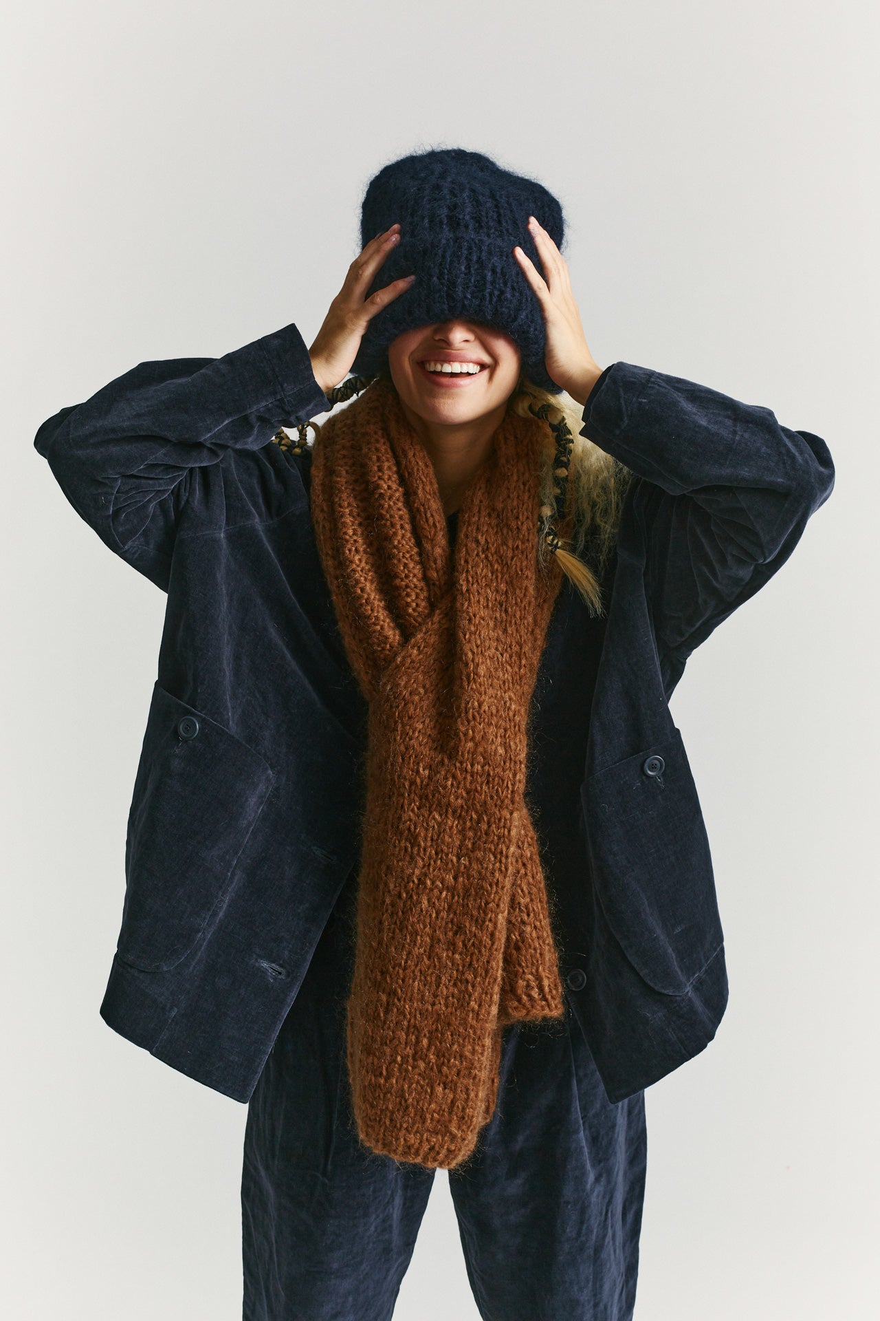 Bonnet Mohair - Marine