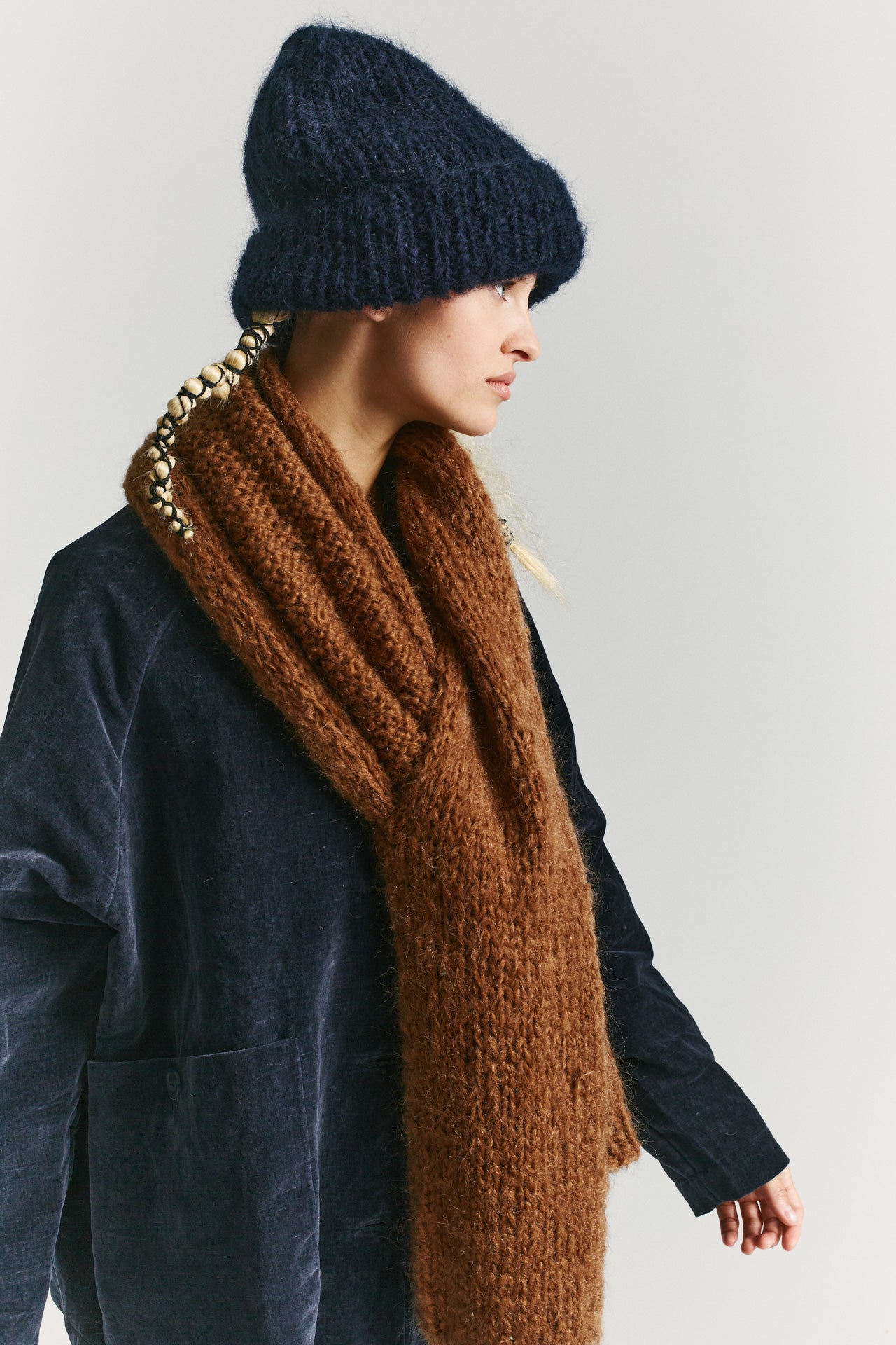 Bonnet Mohair - Marine