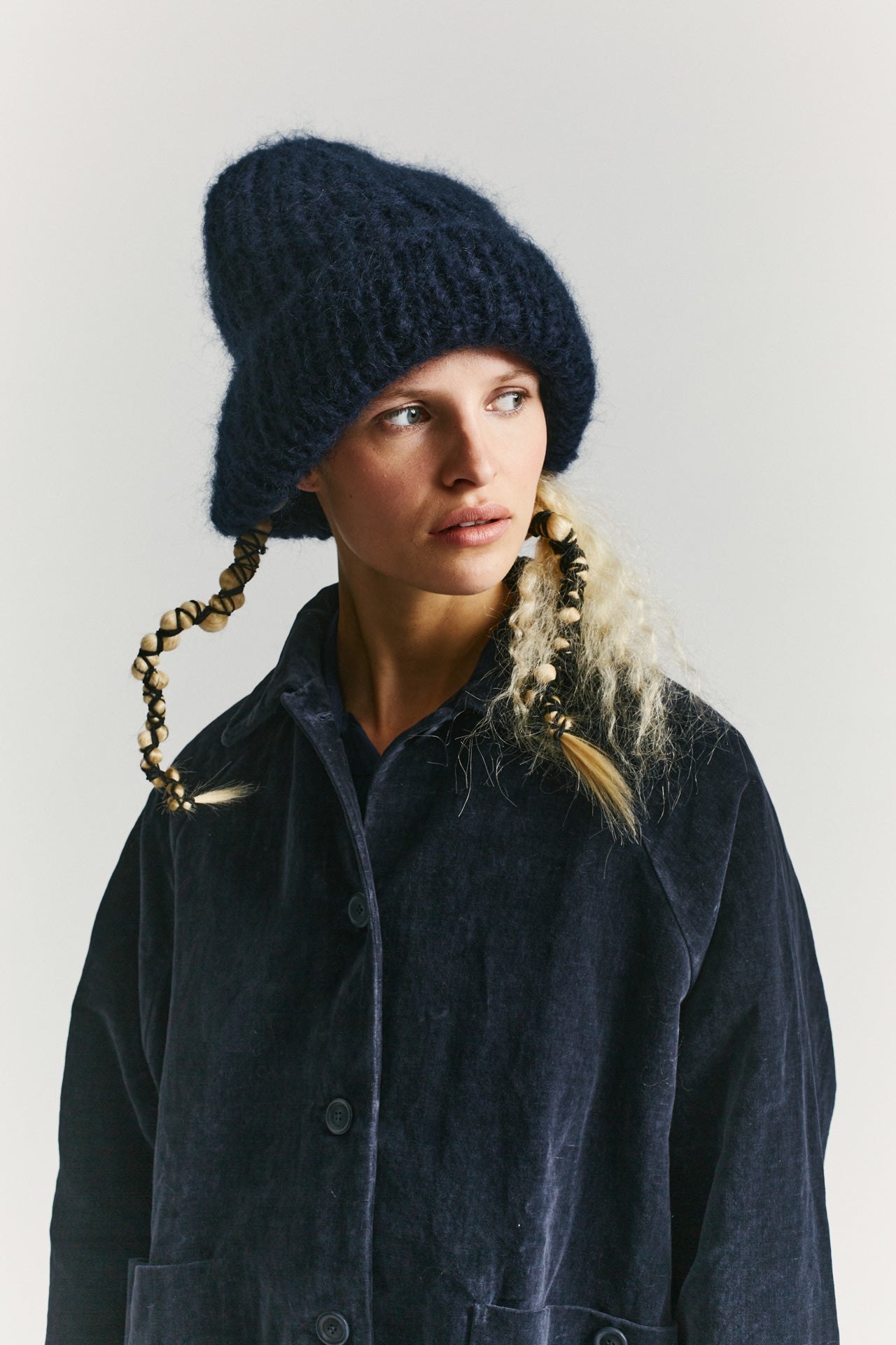Bonnet Mohair - Marine