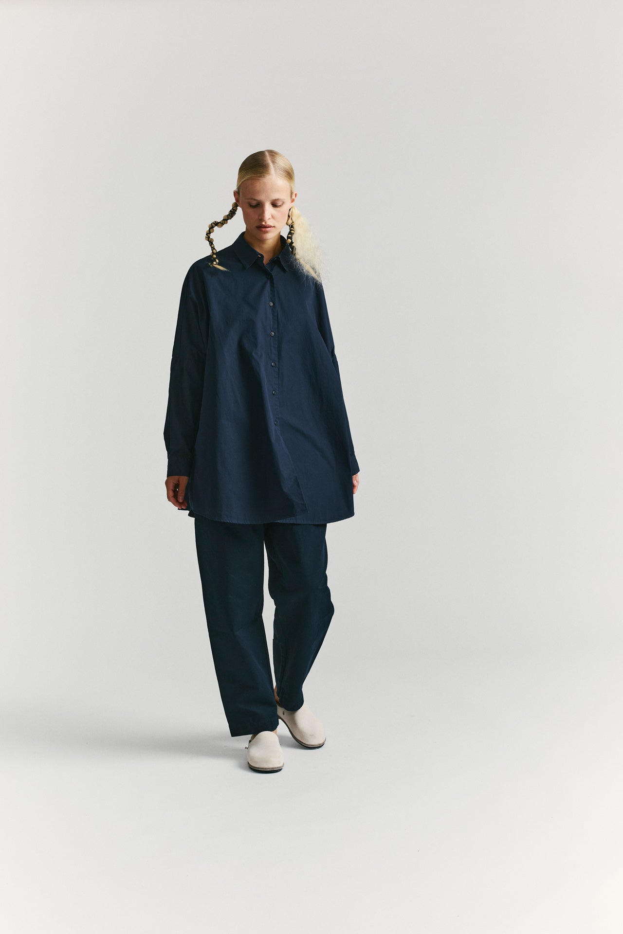 ATOMLESS LESS SHIRT - COT - NAVY