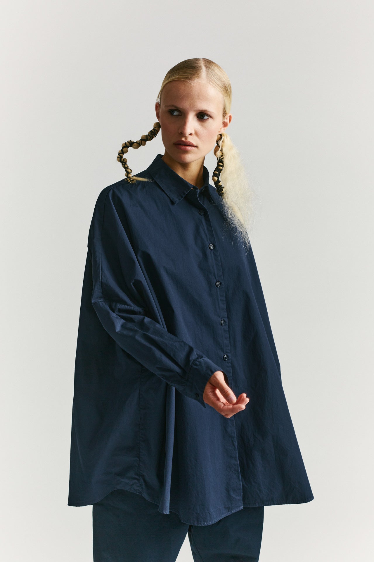 CHEMISE ATOMLESS LESS COT - Marine