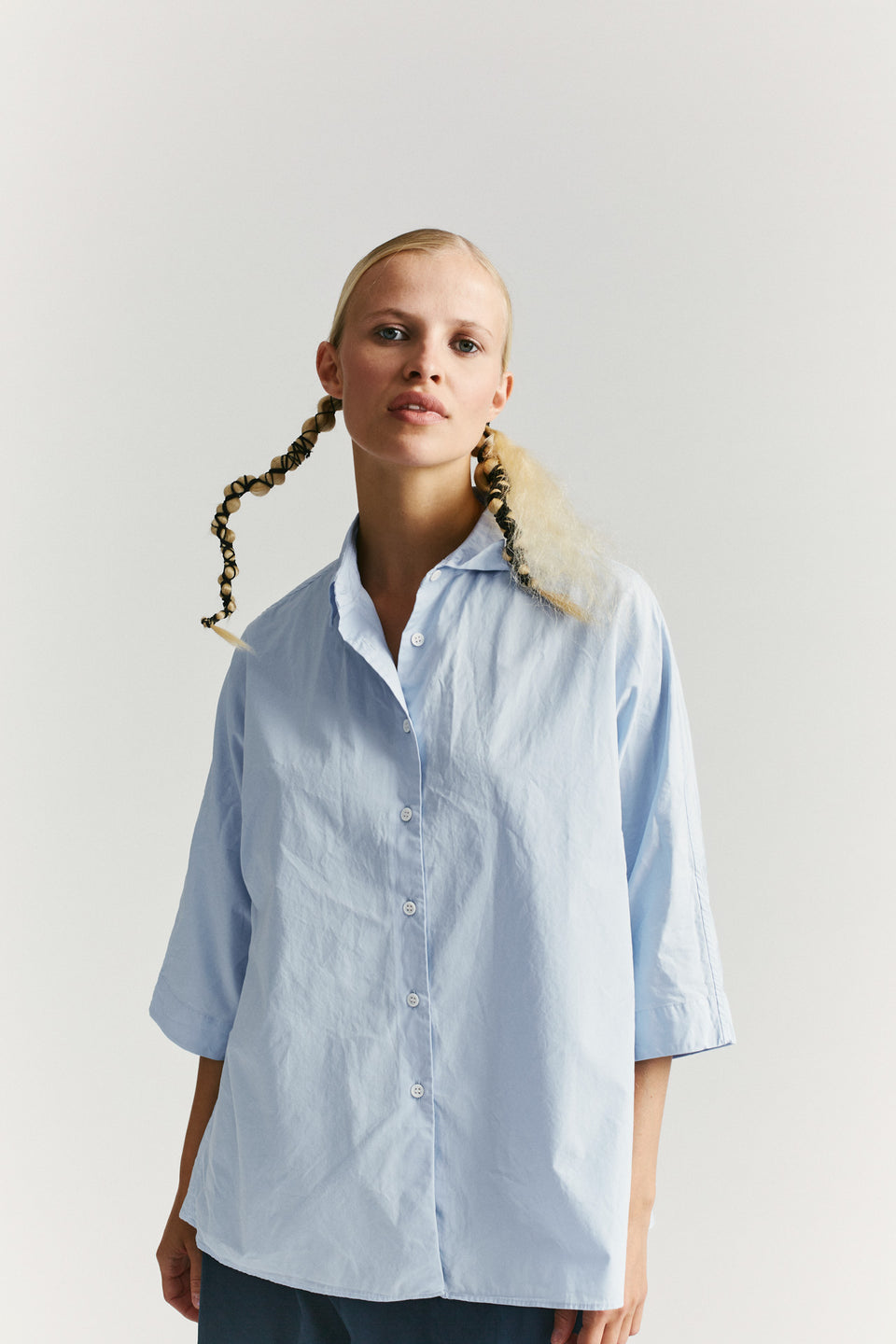 WAGA SHIRT - COT - SKY