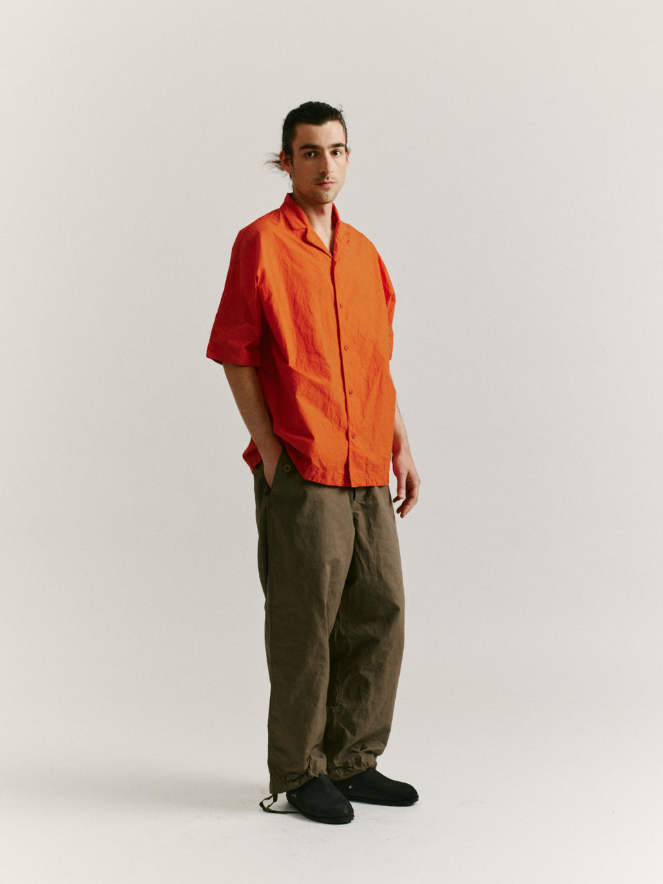 WAGA BOWLING SHIRT - L WAX - ORANGE