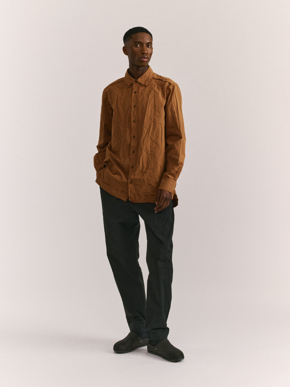 BIG RACCOURCIE RW SHIRT - PAPER COT - ALMOND