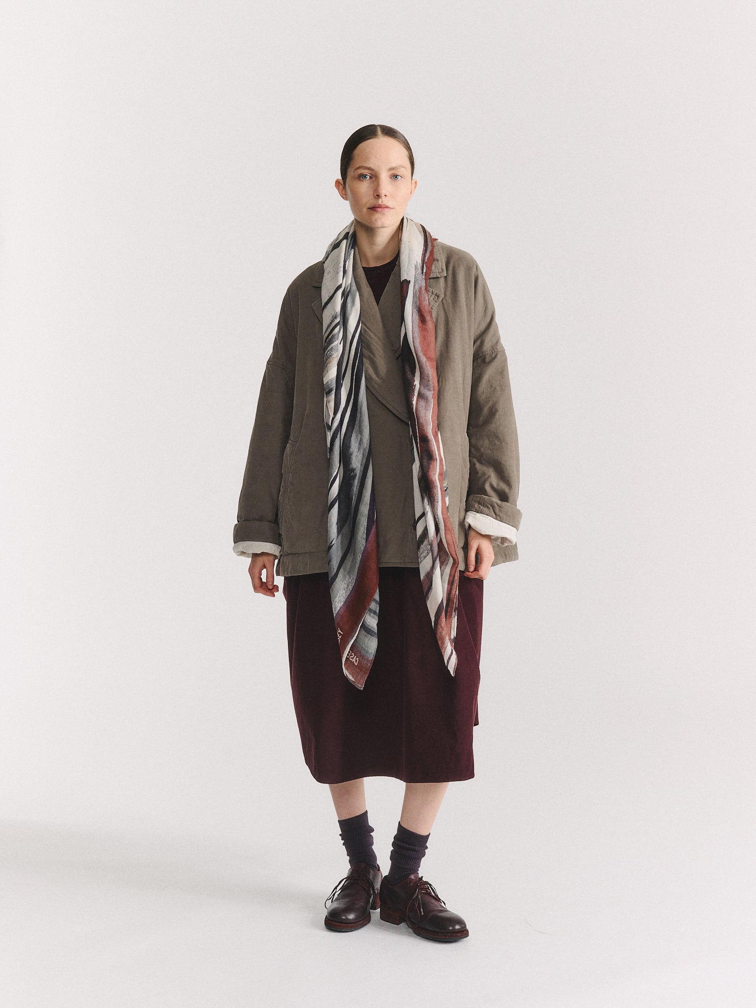SQUARE SCARF - WOOLCASH - PRINT 1