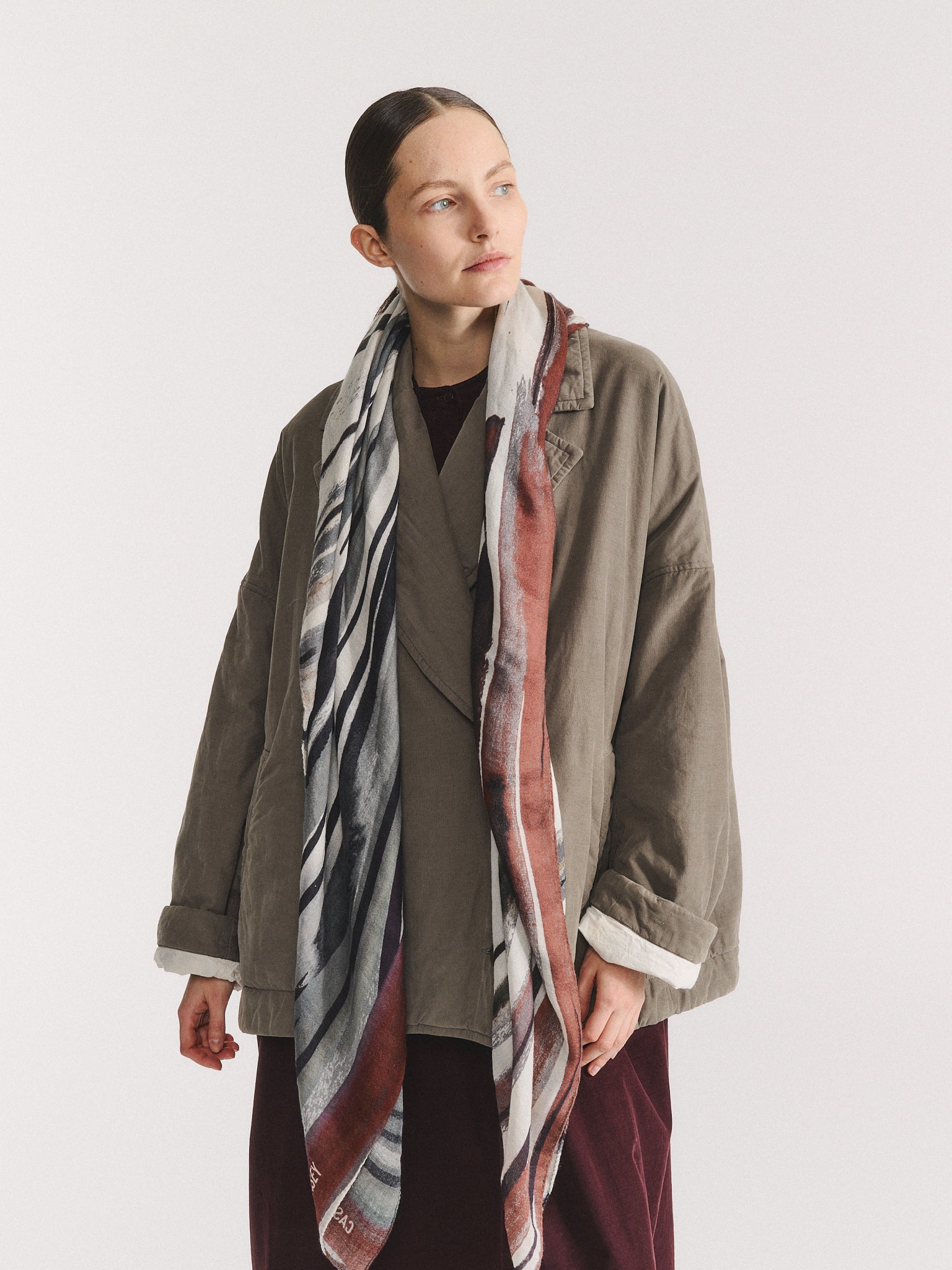 SQUARE SCARF - WOOLCASH - PRINT 1
