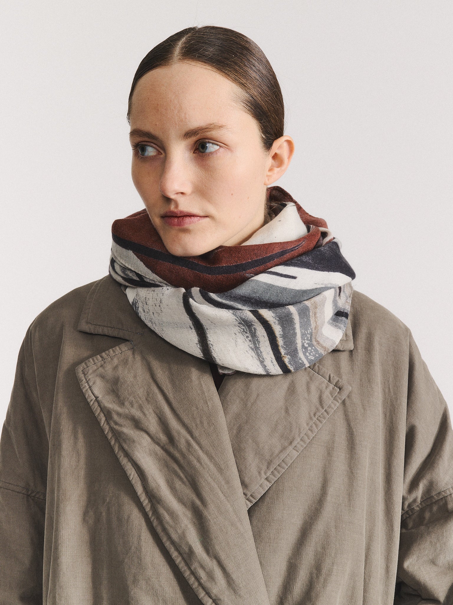 SQUARE SCARF - WOOLCASH - PRINT 1