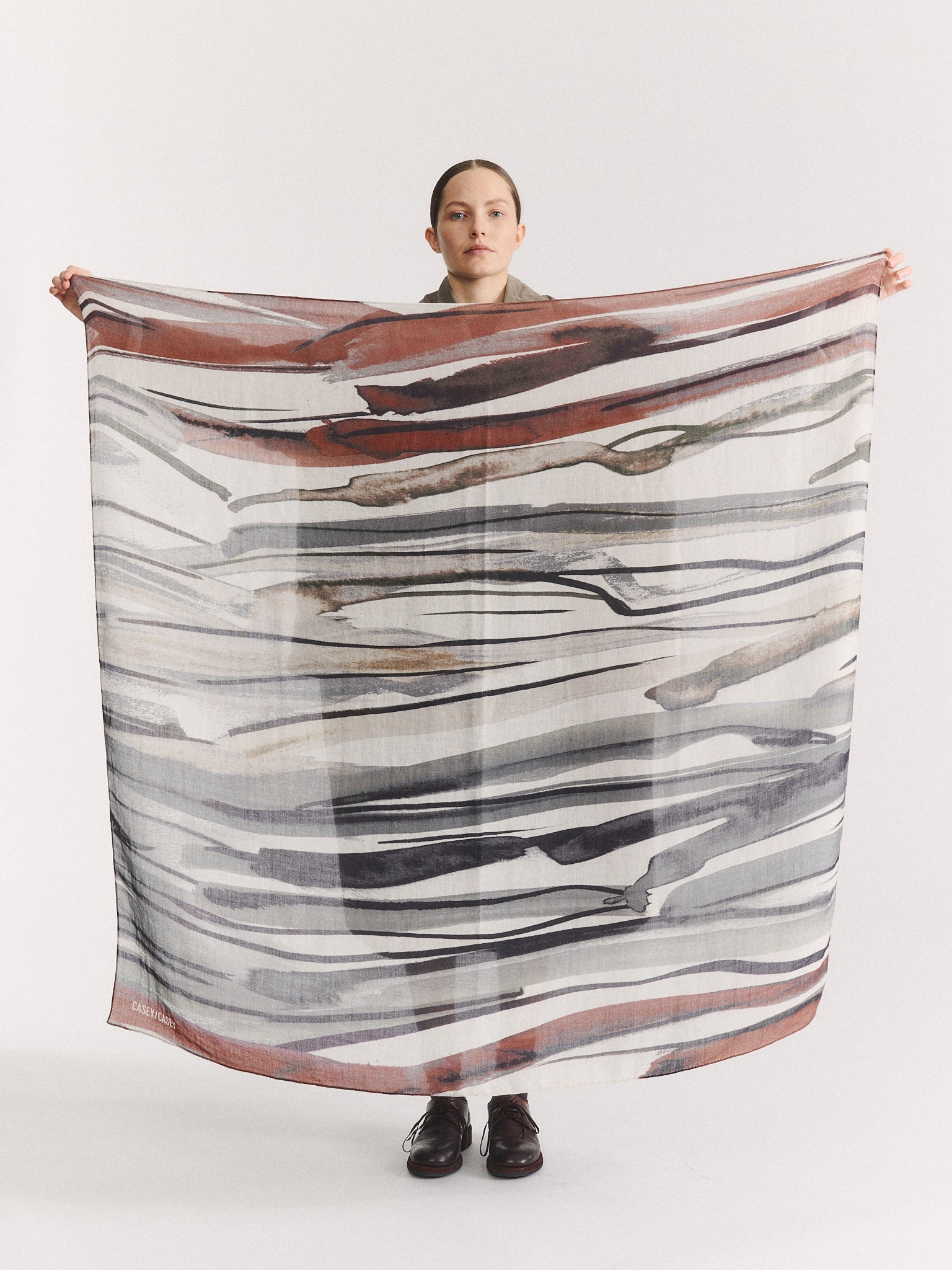 SQUARE SCARF - WOOLCASH - PRINT 1