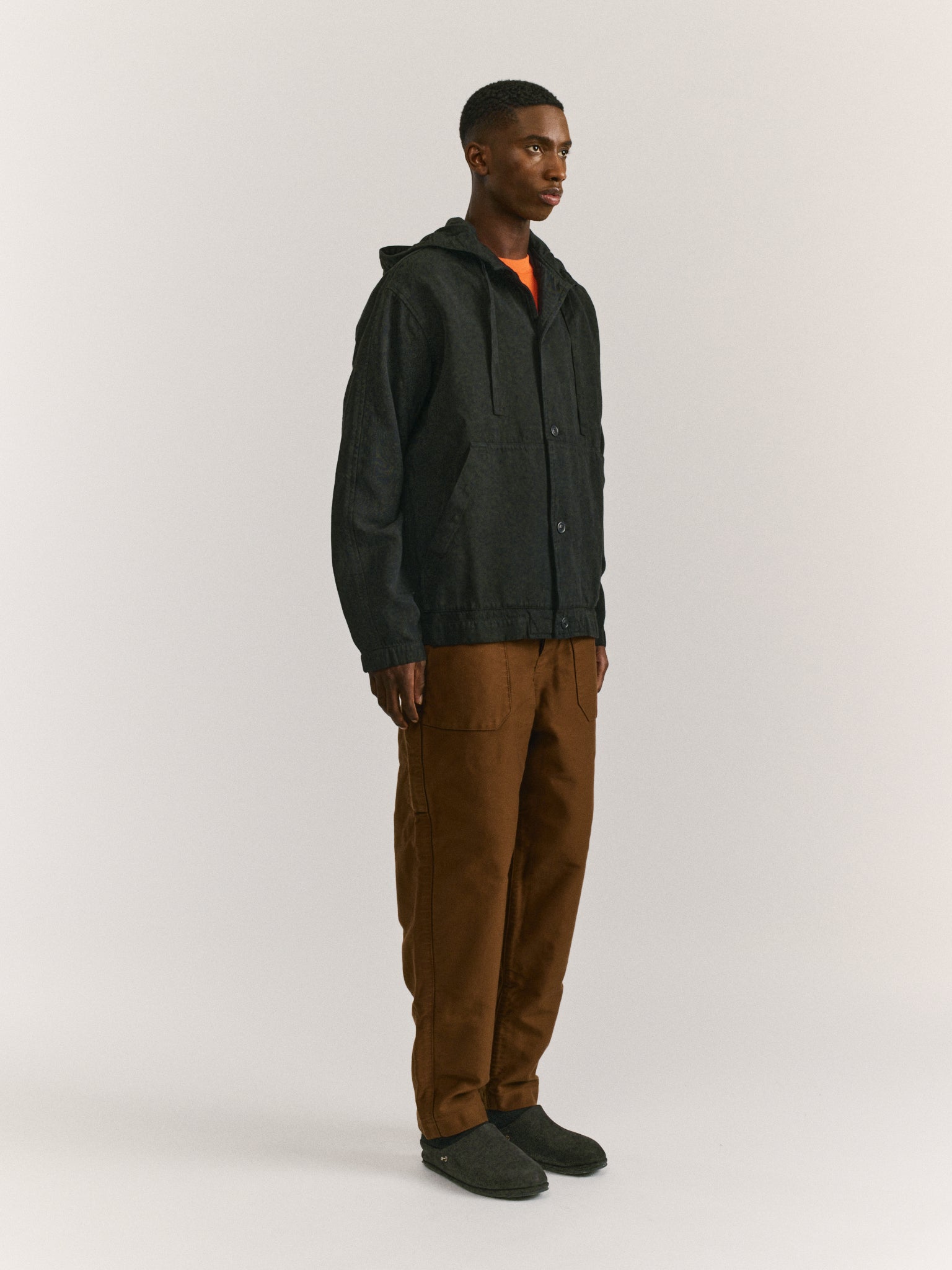 SWEAT À CAPUCHE WORKER - CLEANY - NOIR