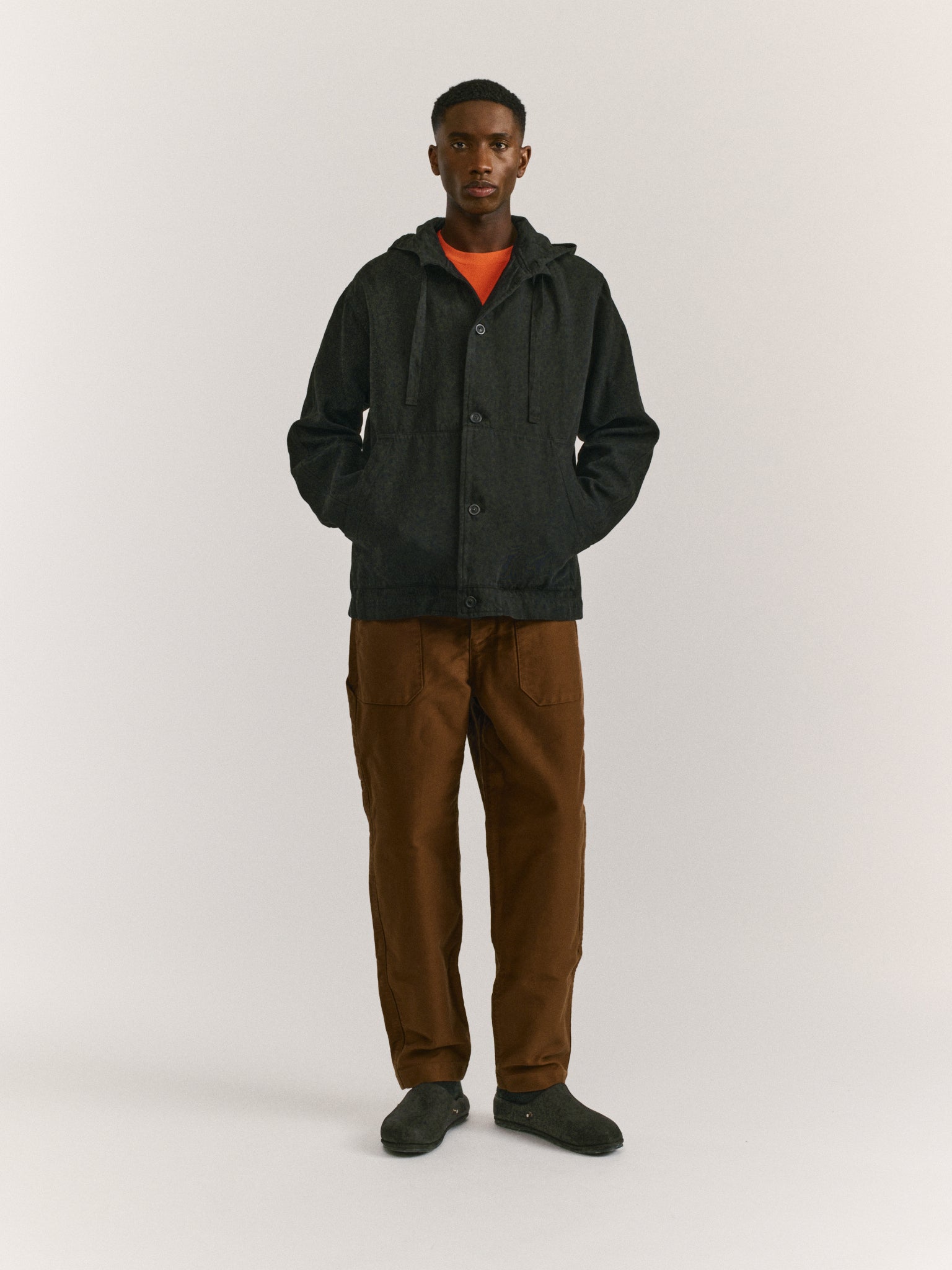 SWEAT À CAPUCHE WORKER - CLEANY - NOIR