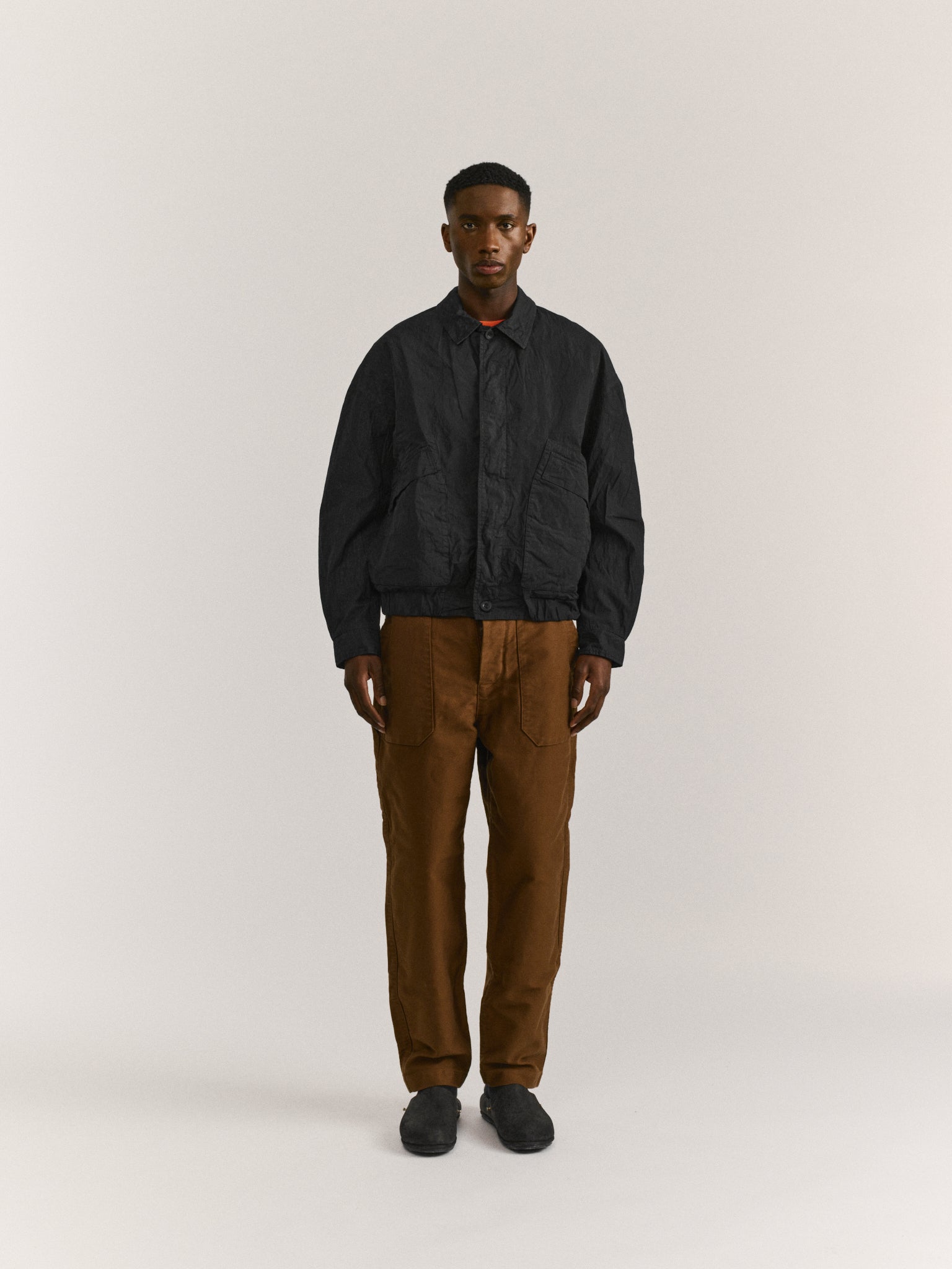 AUBER BLOUSON - POLYCOT - BLACK