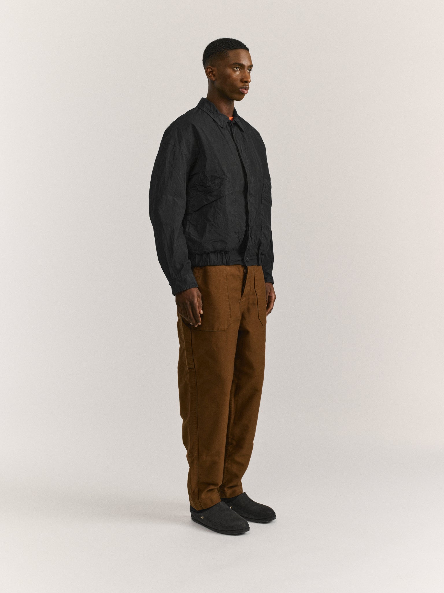 AUBER BLOUSON - POLYCOT - BLACK