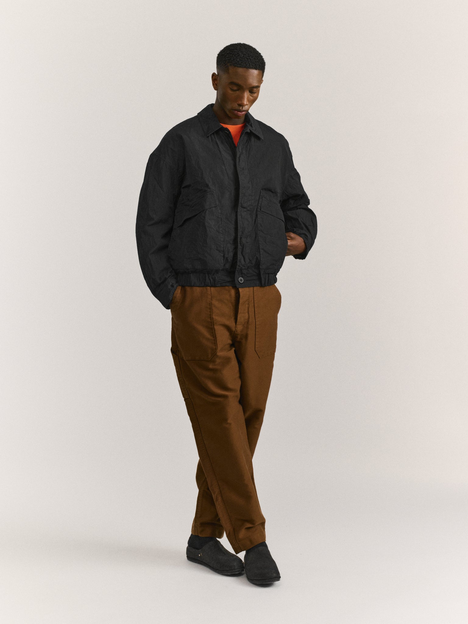 AUBER BLOUSON - POLYCOT - BLACK