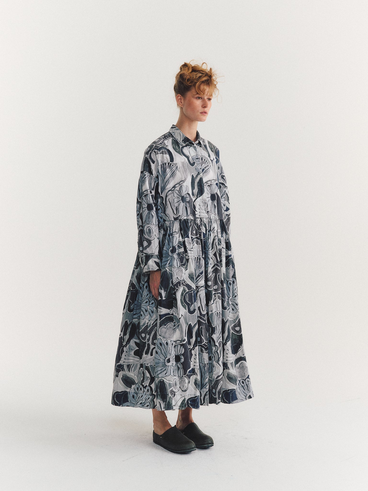 STEPHANIE DRESS - PRINT - GREYS