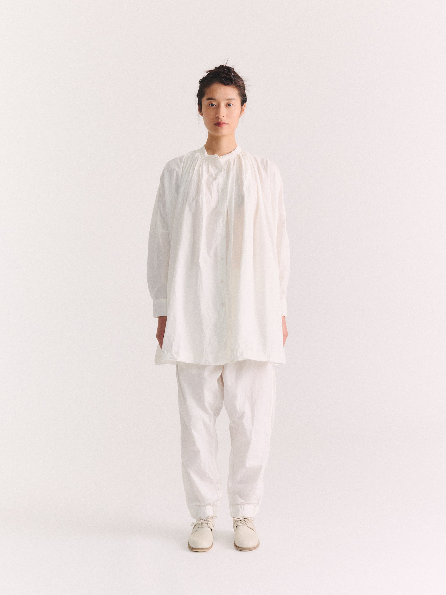 CHRYSANTHEME SHIRT - PAPER - WHITE
