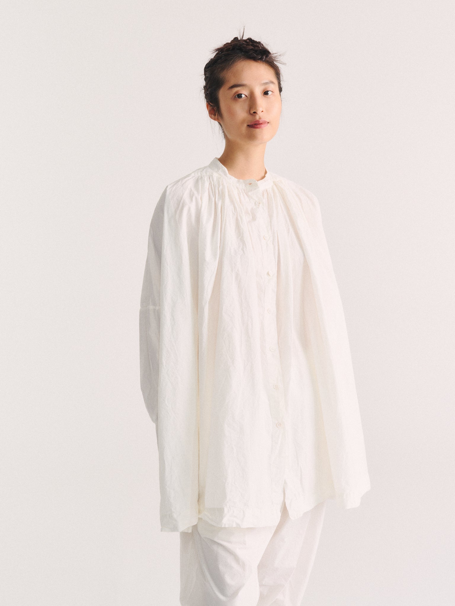 CHRYSANTHEME SHIRT - PAPER - WHITE