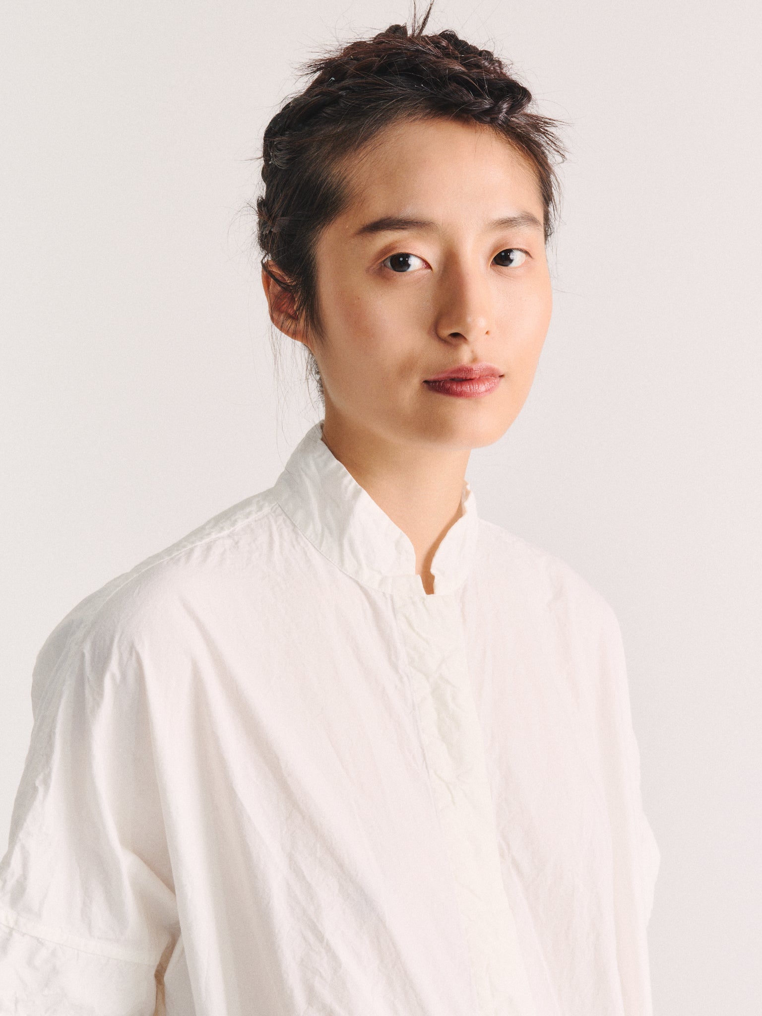 TEED DRESS - PAPER - WHITE