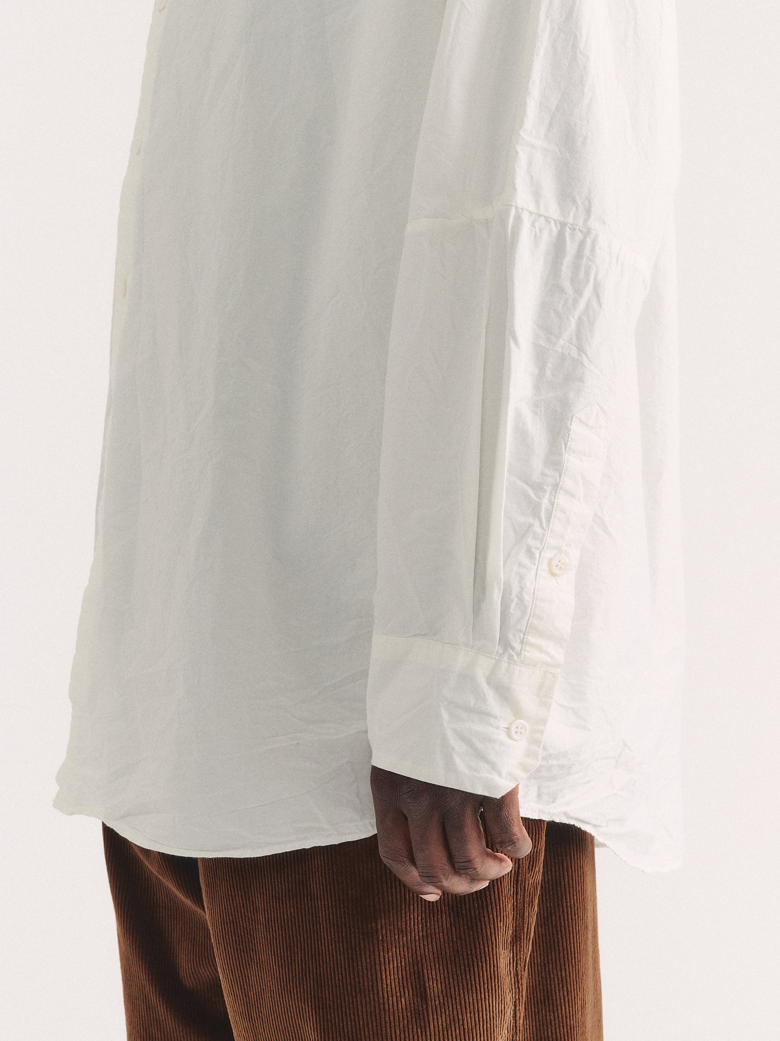 CHEMISE WAGA MANCHES LONGUES - PAPER - BLANC