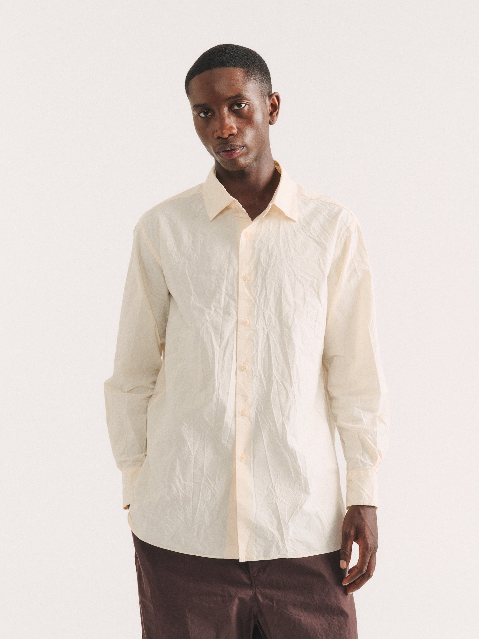 BIG RACCOURCIE SHIRT - H COT - NATURAL