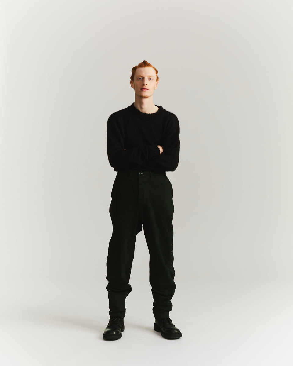 AH PANT - DOUBLE COT - KAKI FONCÉ