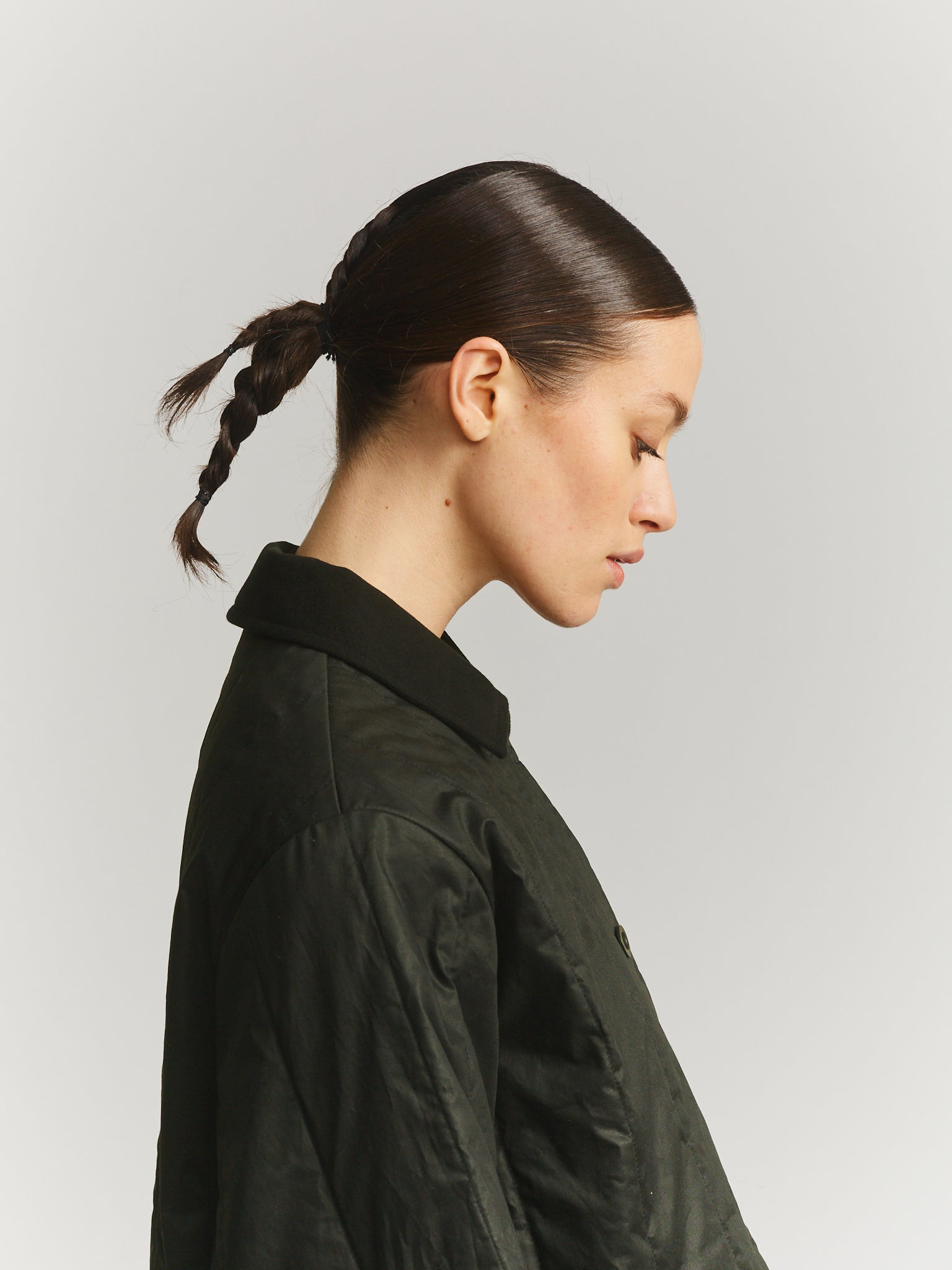 IKLA JACKET  - LACQED - DARK KHAKI