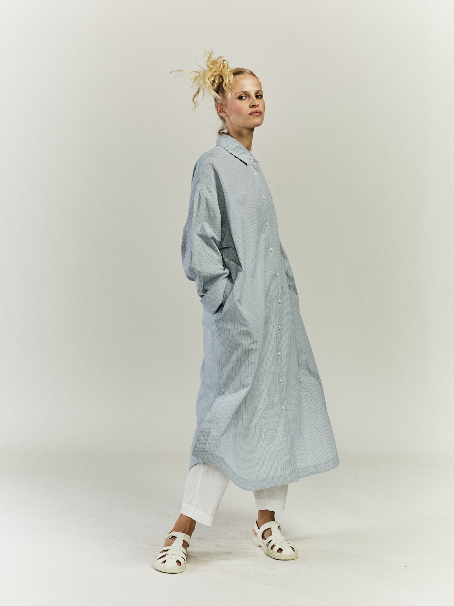 TIPPY DRESS - LIGHT PAPER - STRIPES