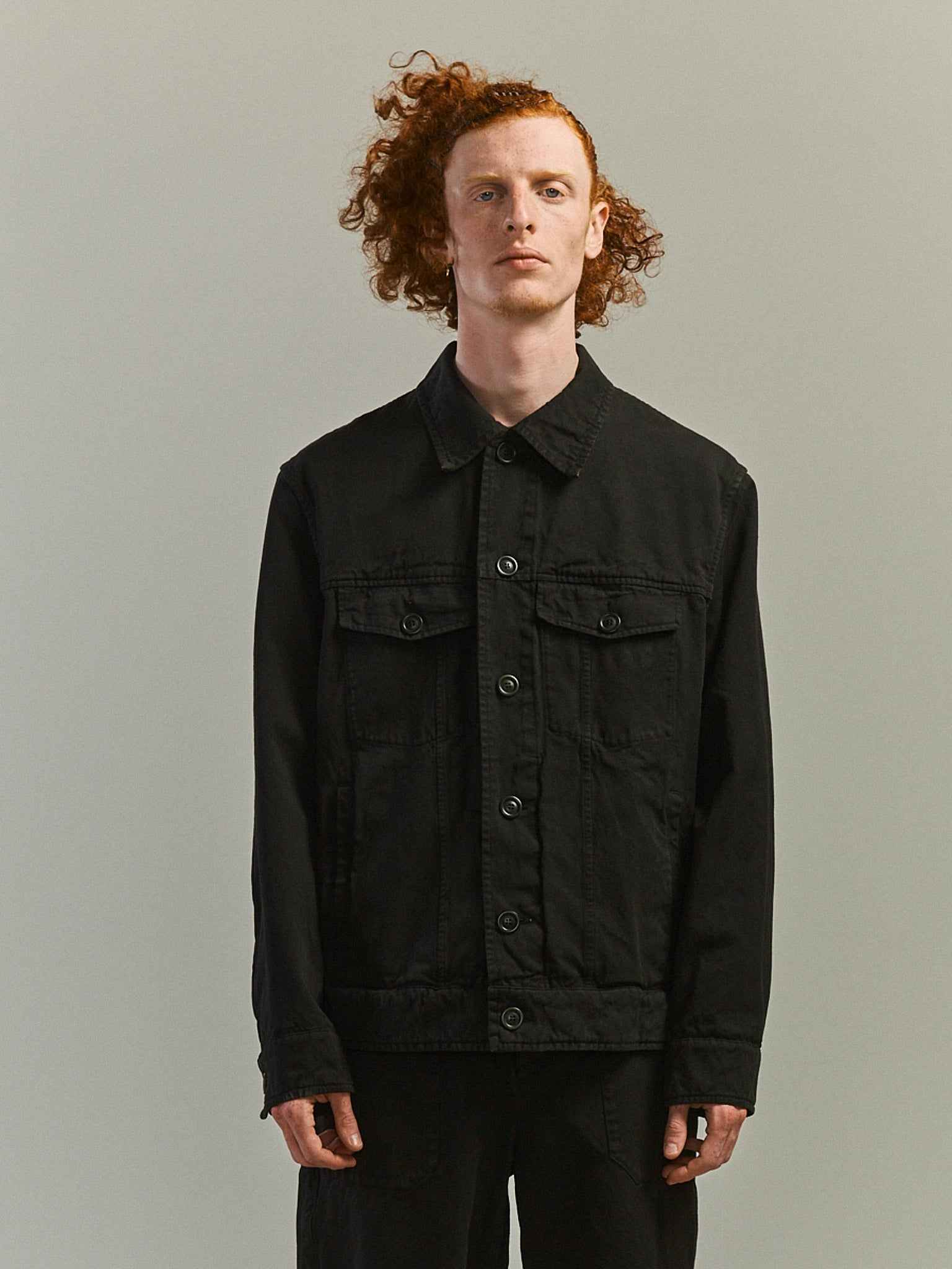 JEAN BLOUSON - DENSE TWILL - DARK KHAKI
