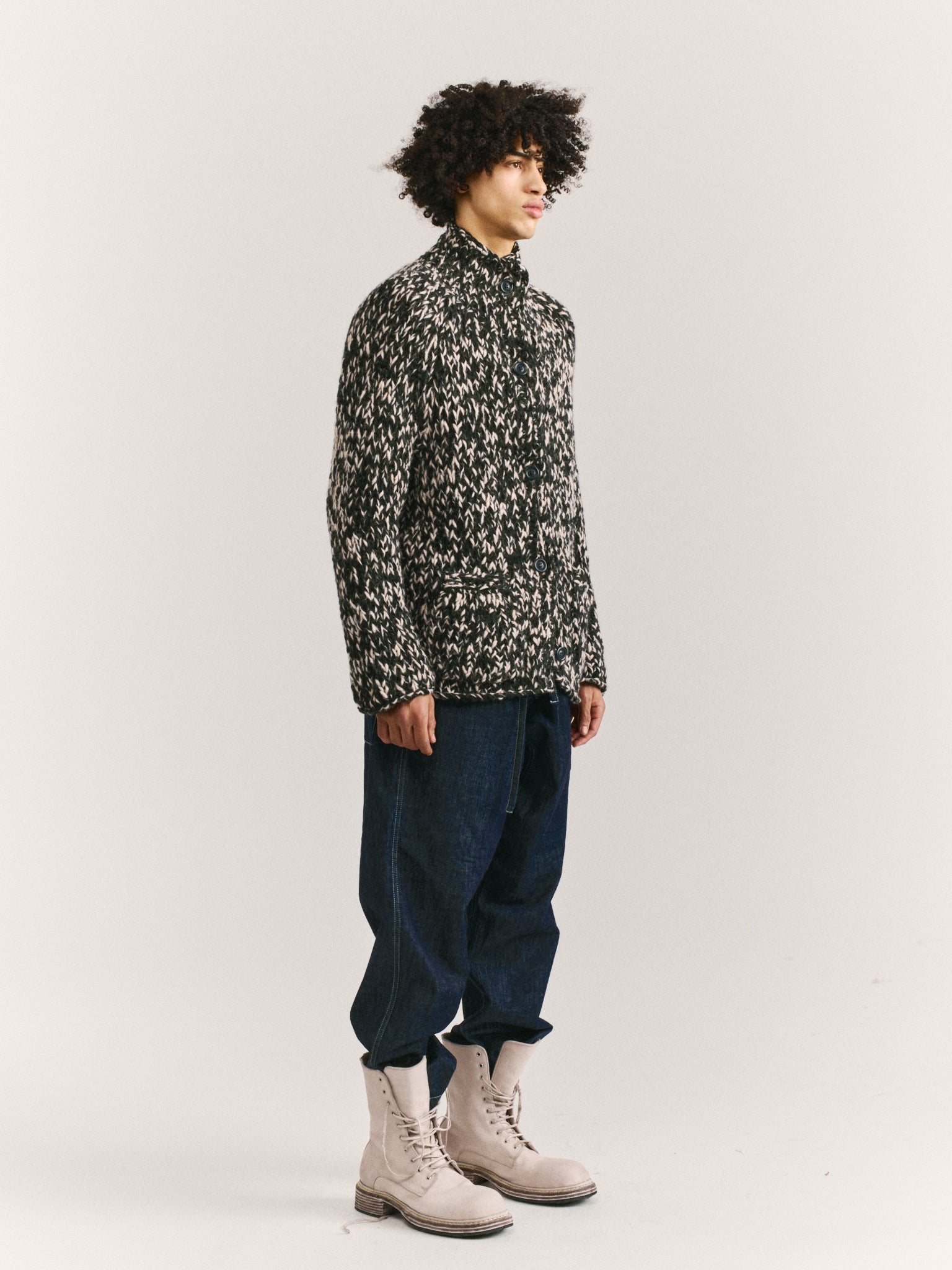 CARDIGAN - WOALP - BLACK