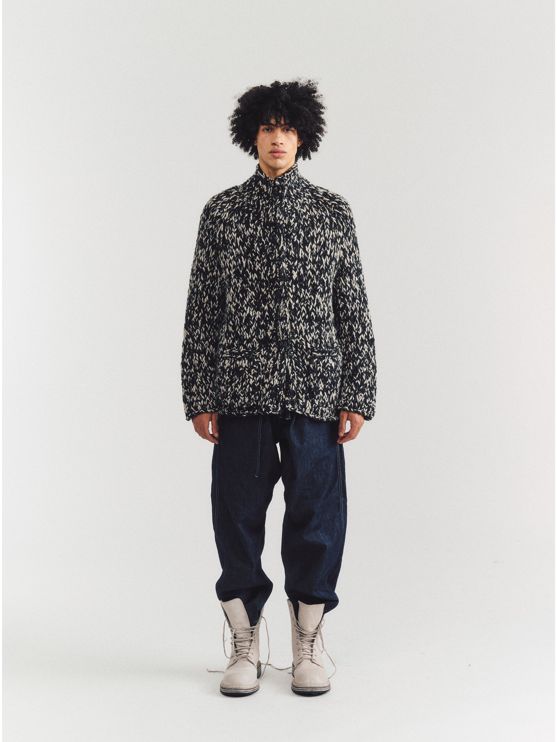 CARDIGAN - WOALP - BLACK