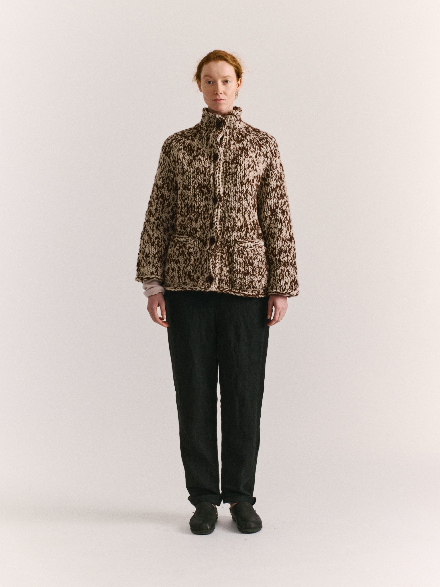 CARDIGAN - WOALP - MARRON