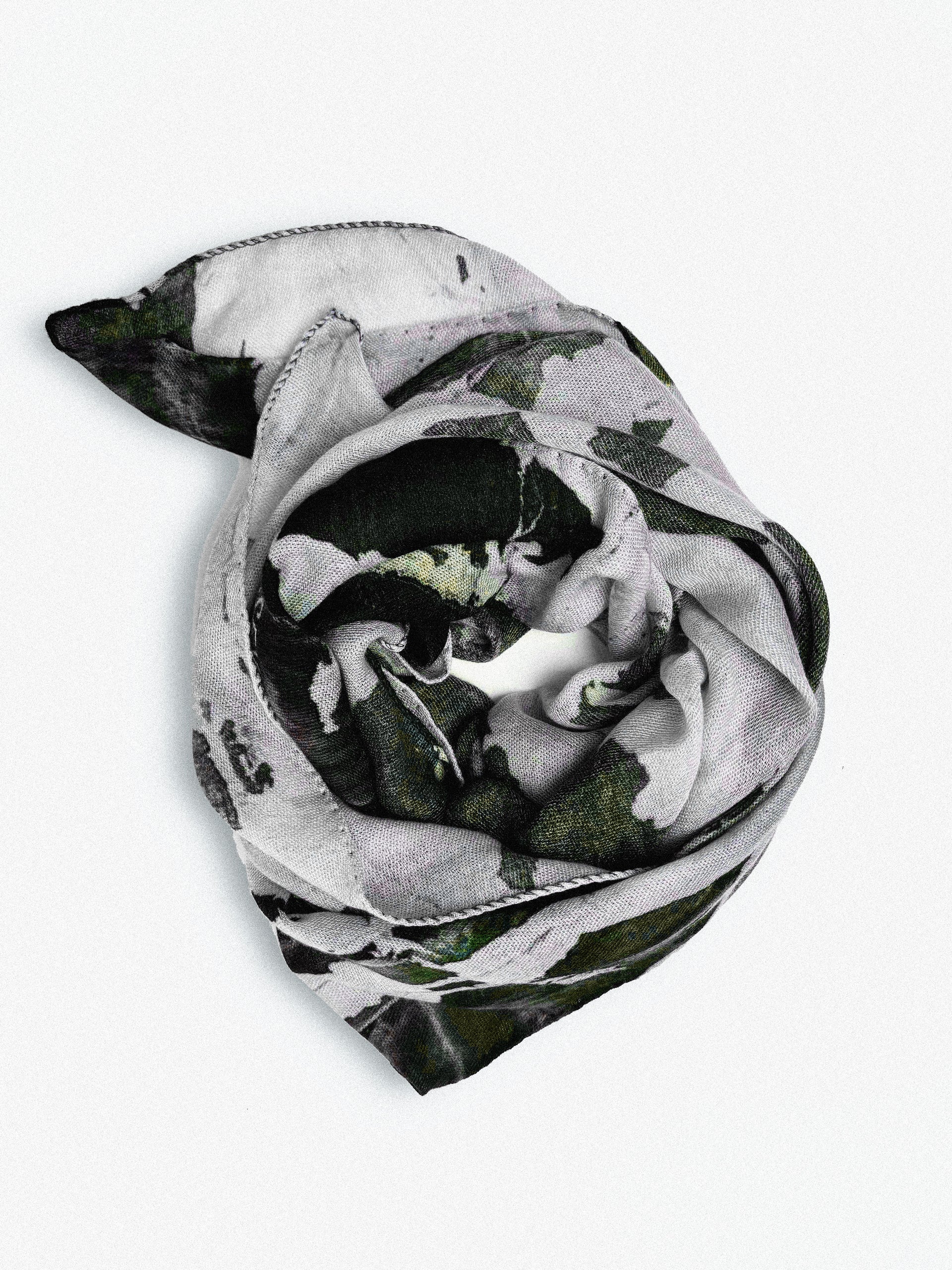 FOULARD CARRÉ - SÉRIE 1 - SOIE CACHEMIRE - ABSTRAIT